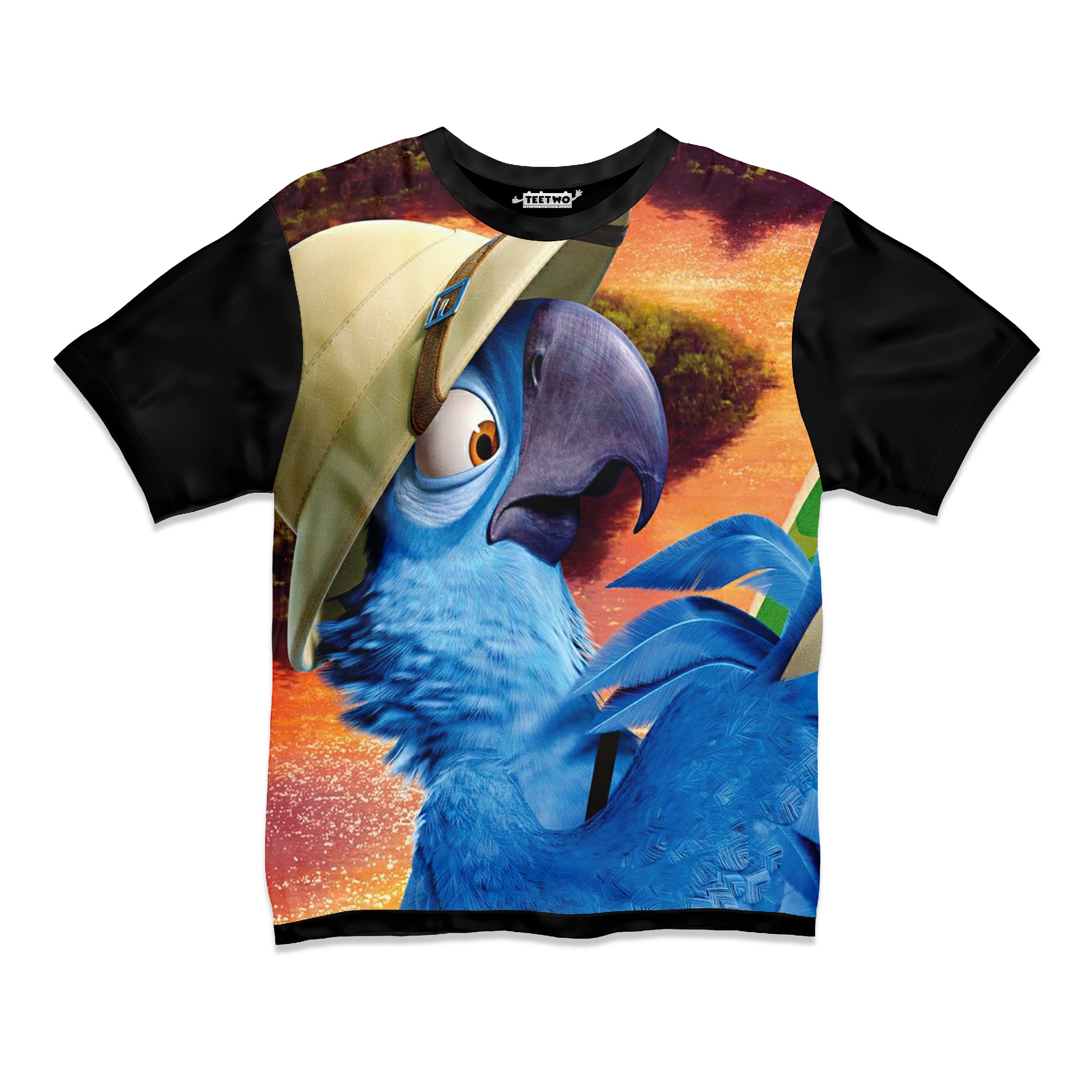DIGITAL POLYSTER - MACAW PARROT TEE 123