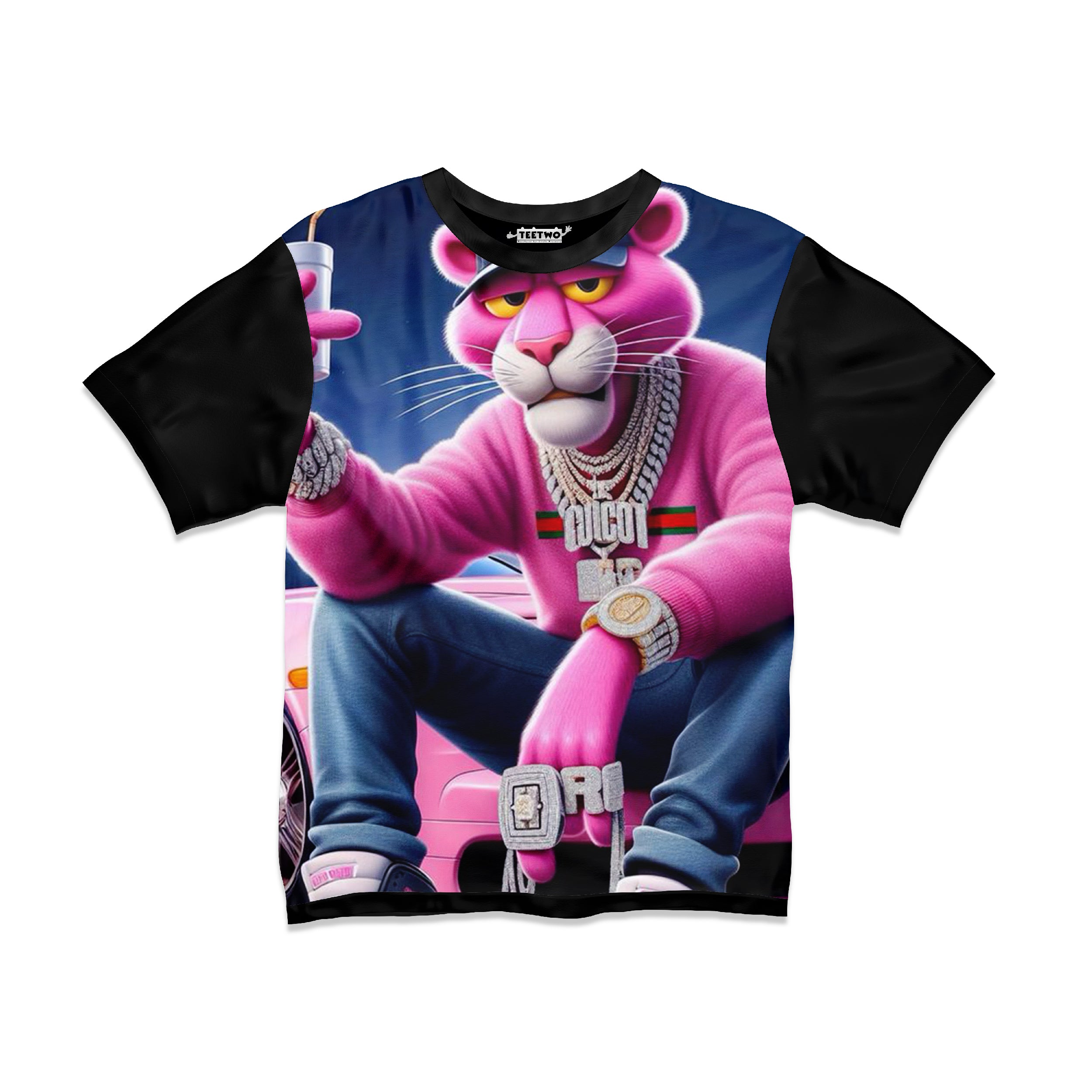 DIGITAL POLYSTER - PINK PANTHER TEE 115