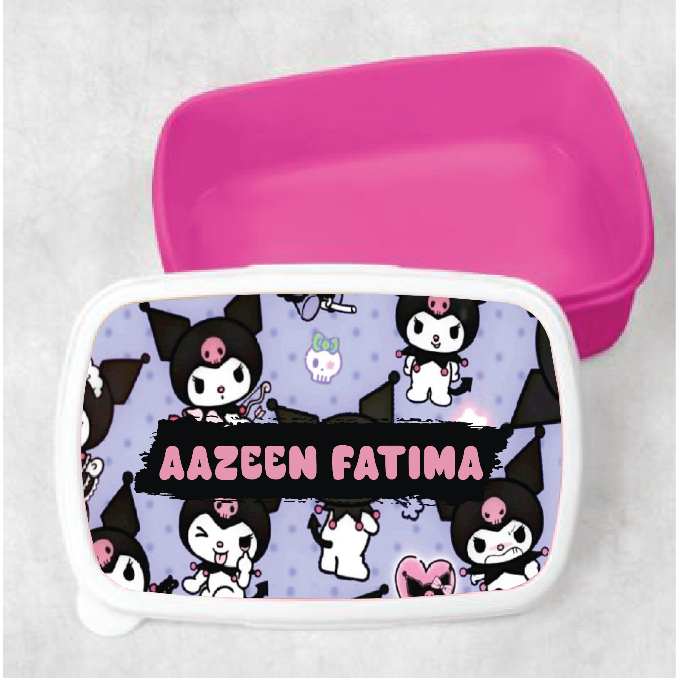 Kids Customized Kuromi School Lunch Box