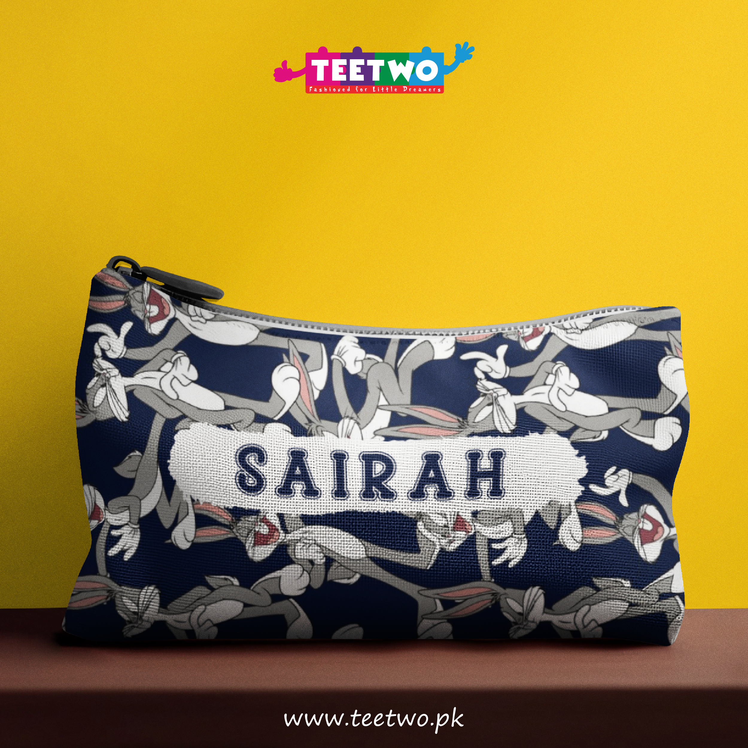 Customized Bugs Bunny Stationary Pouch