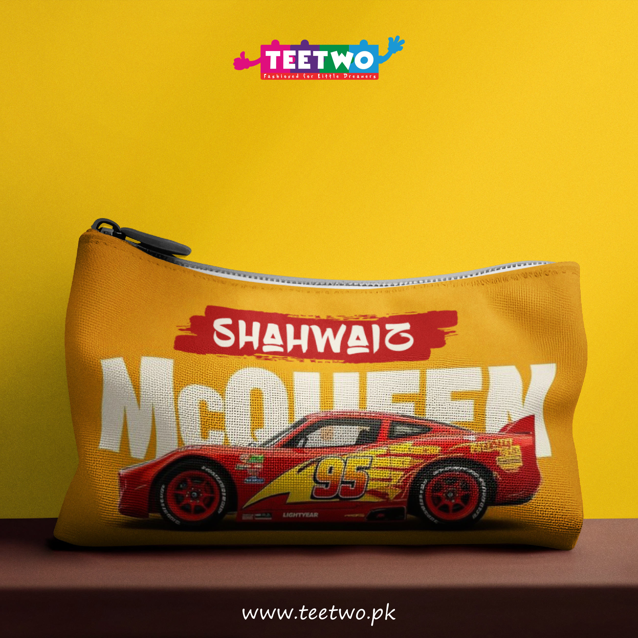 Customized Lightning McQueen Pencil Pouch