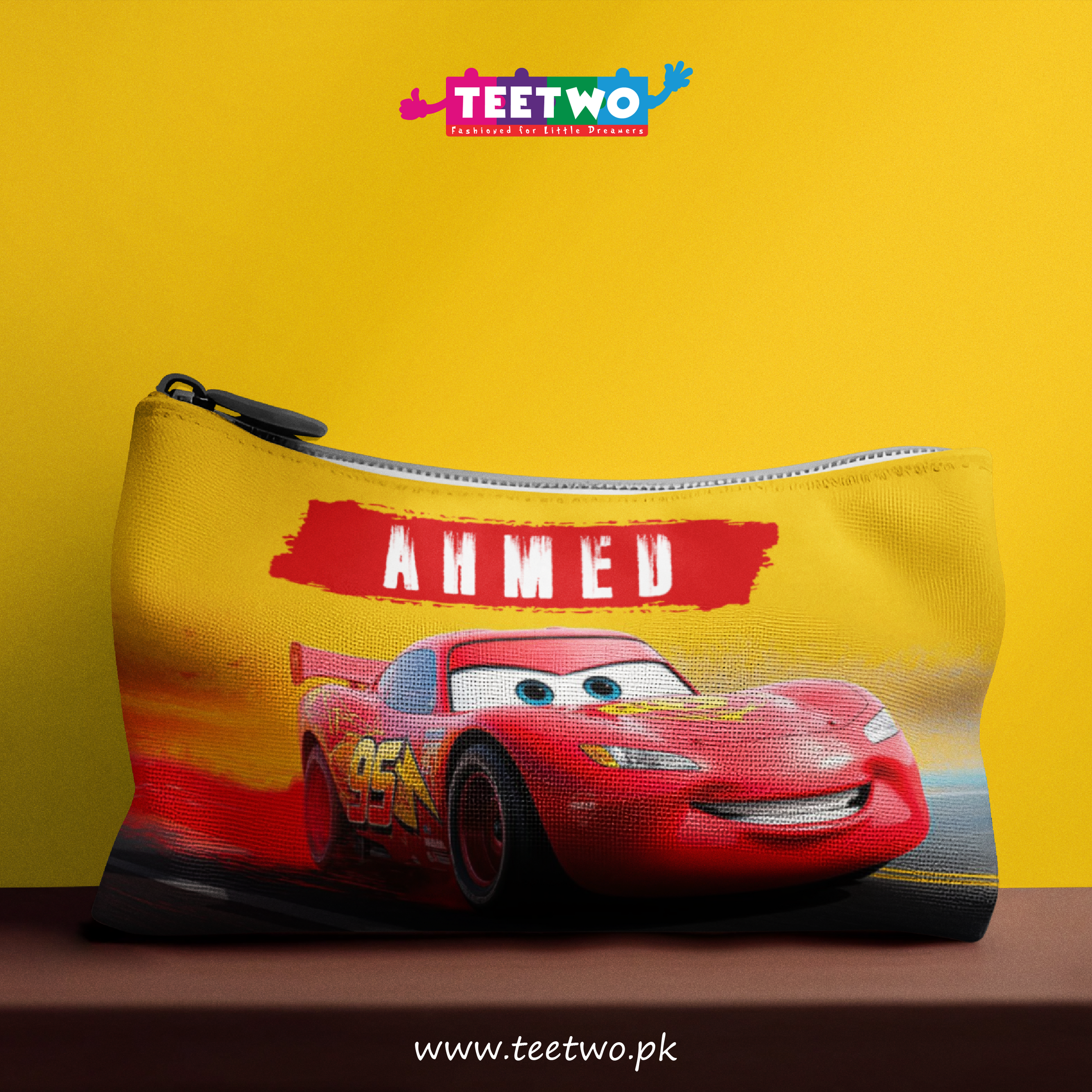 Customized Lightning McQueen Pencil Pouch