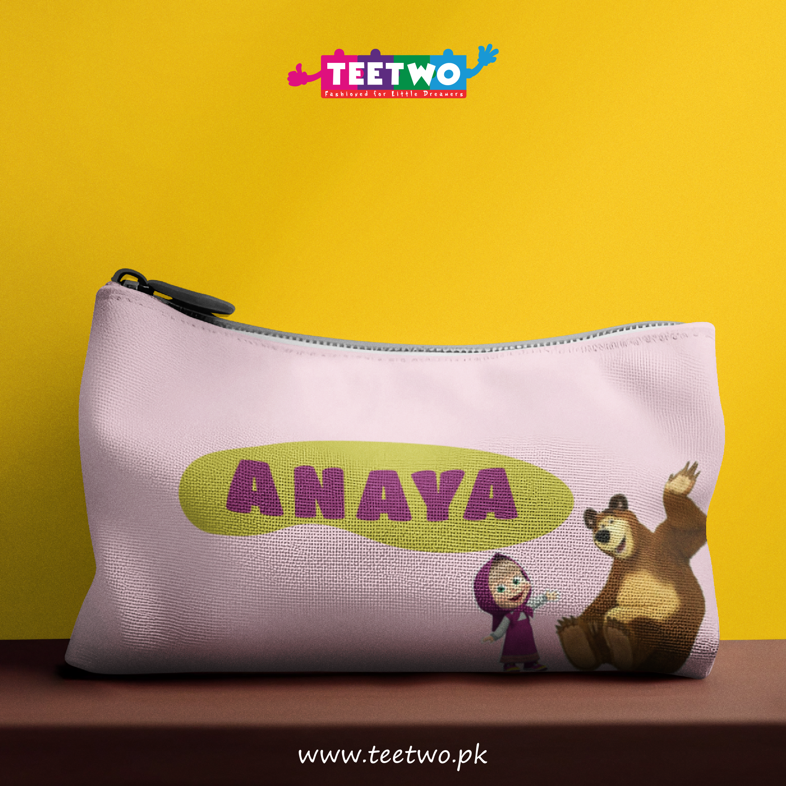 Custom Masha & Bear Pouch