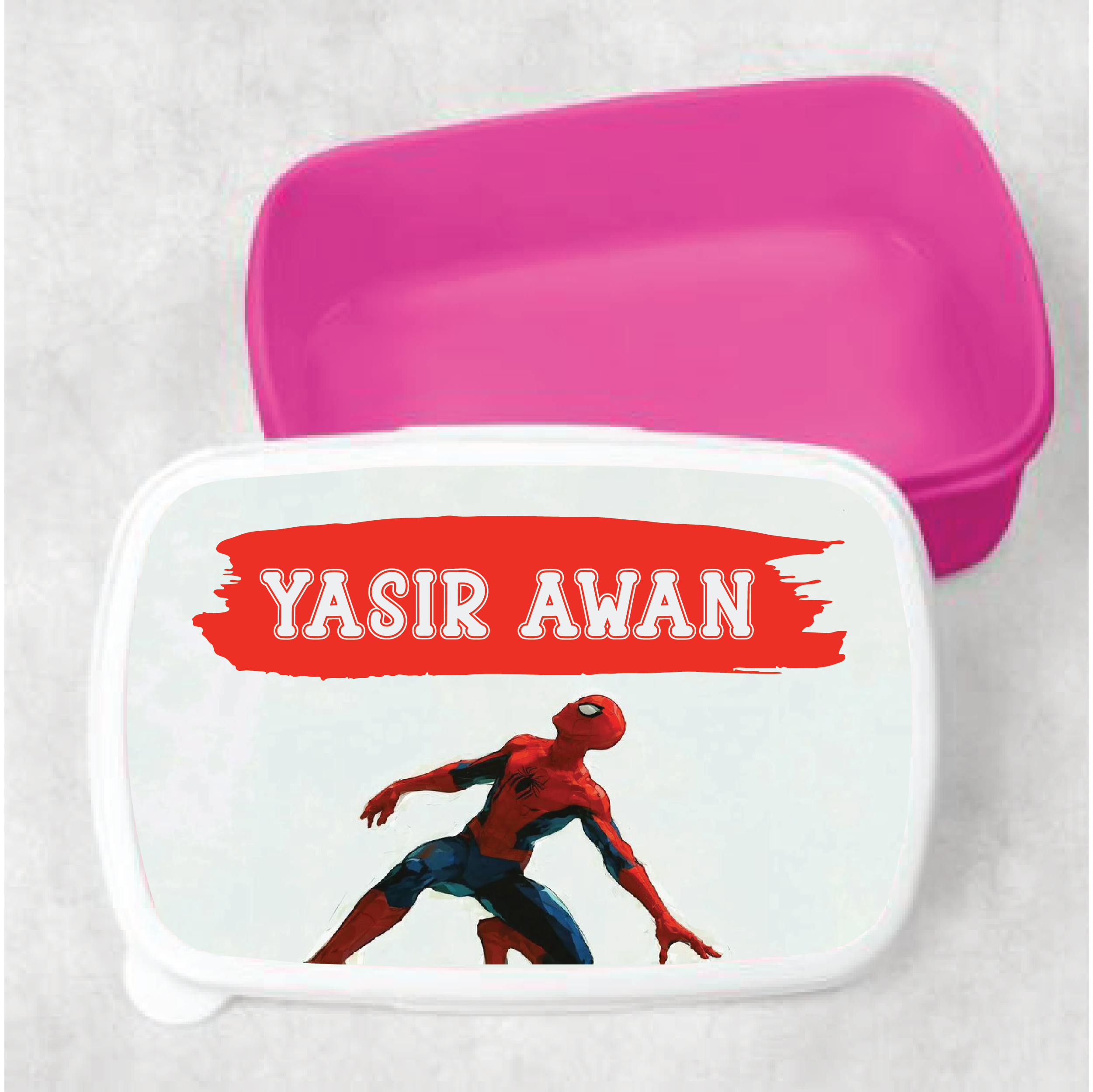 Kids Spiderman Customized Lunch Box