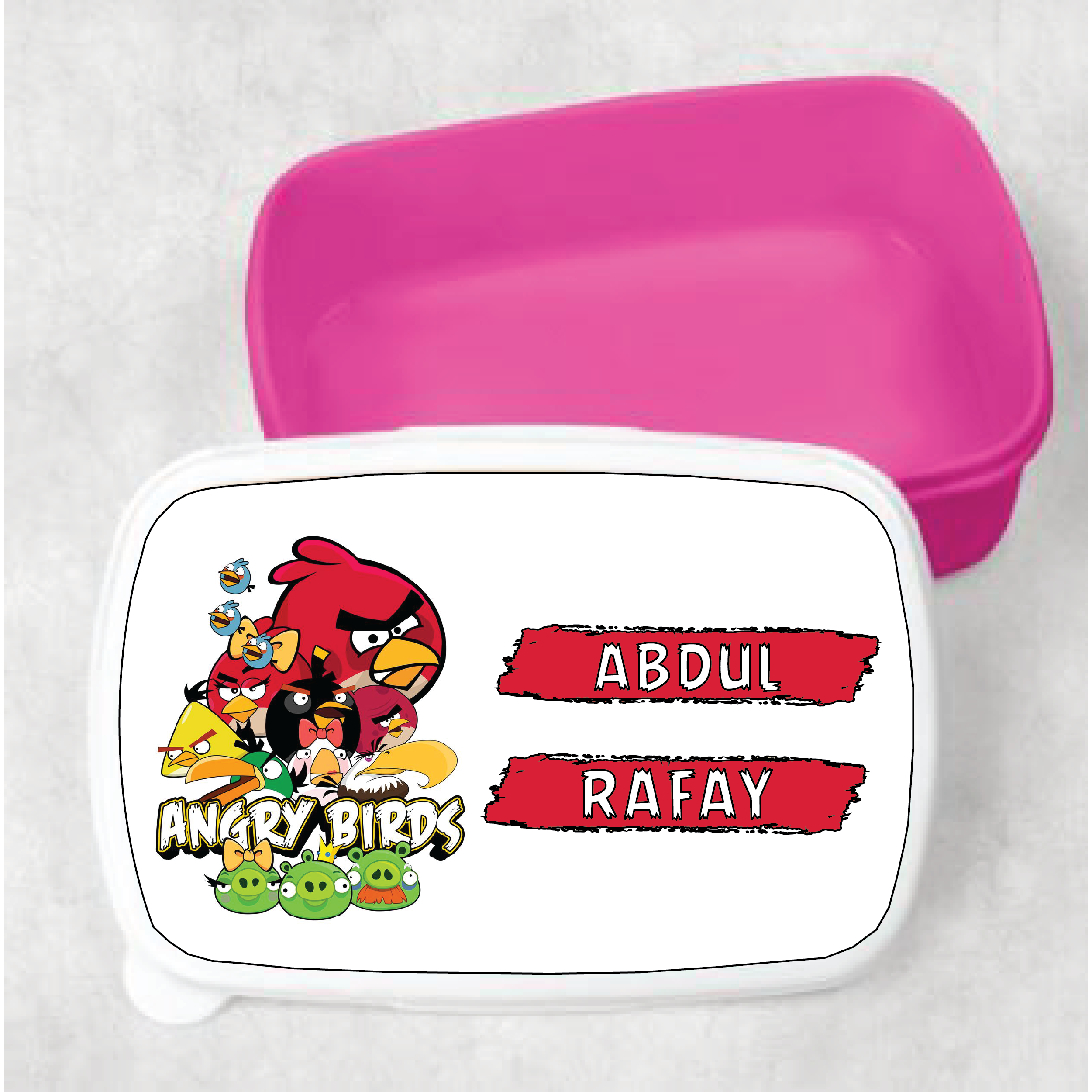 Angry Birds Customized Kids Lunch Box