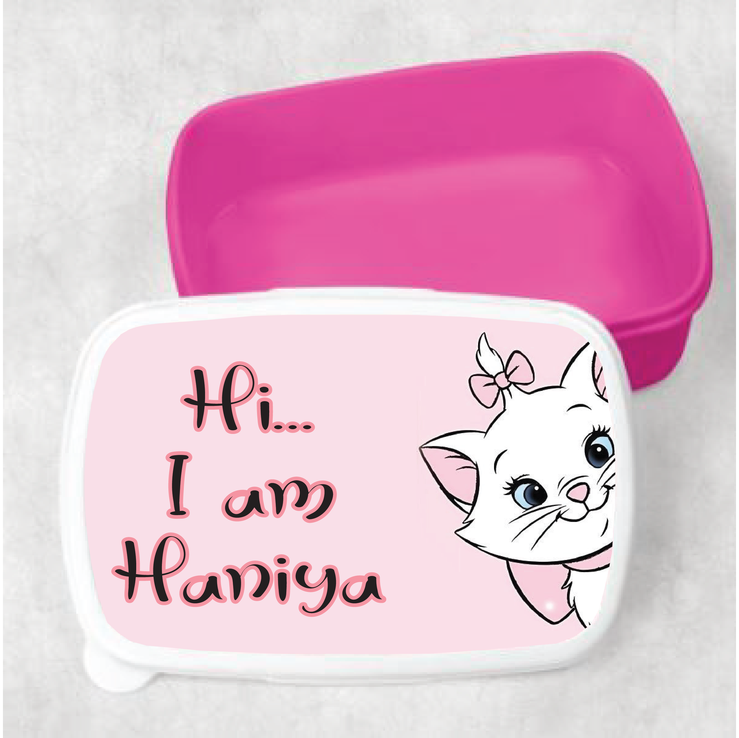 Kids Cute Cat Customized Lunch Box