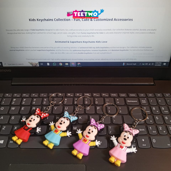 Minnie Mouse Keychain for Kids - Keychain Single Piece