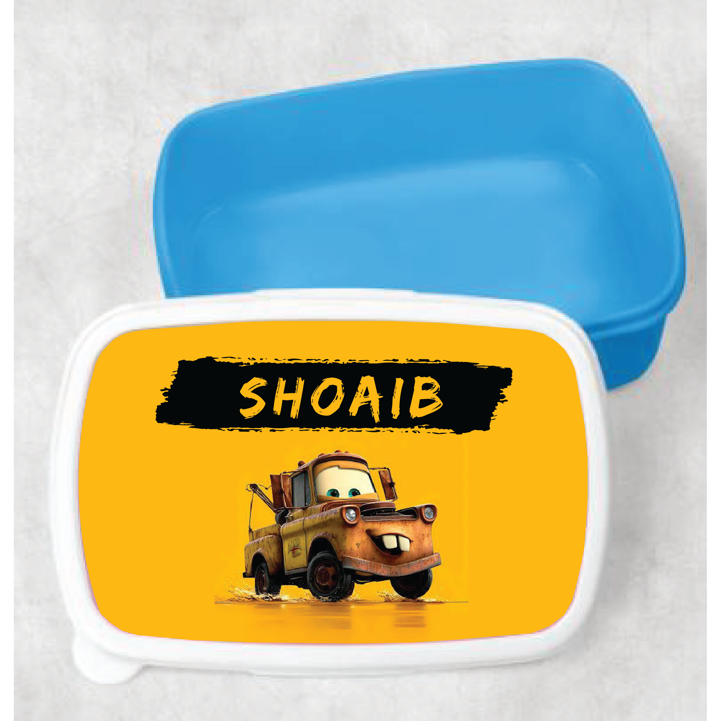 Kids Customized Tow Mater School Lunch Box