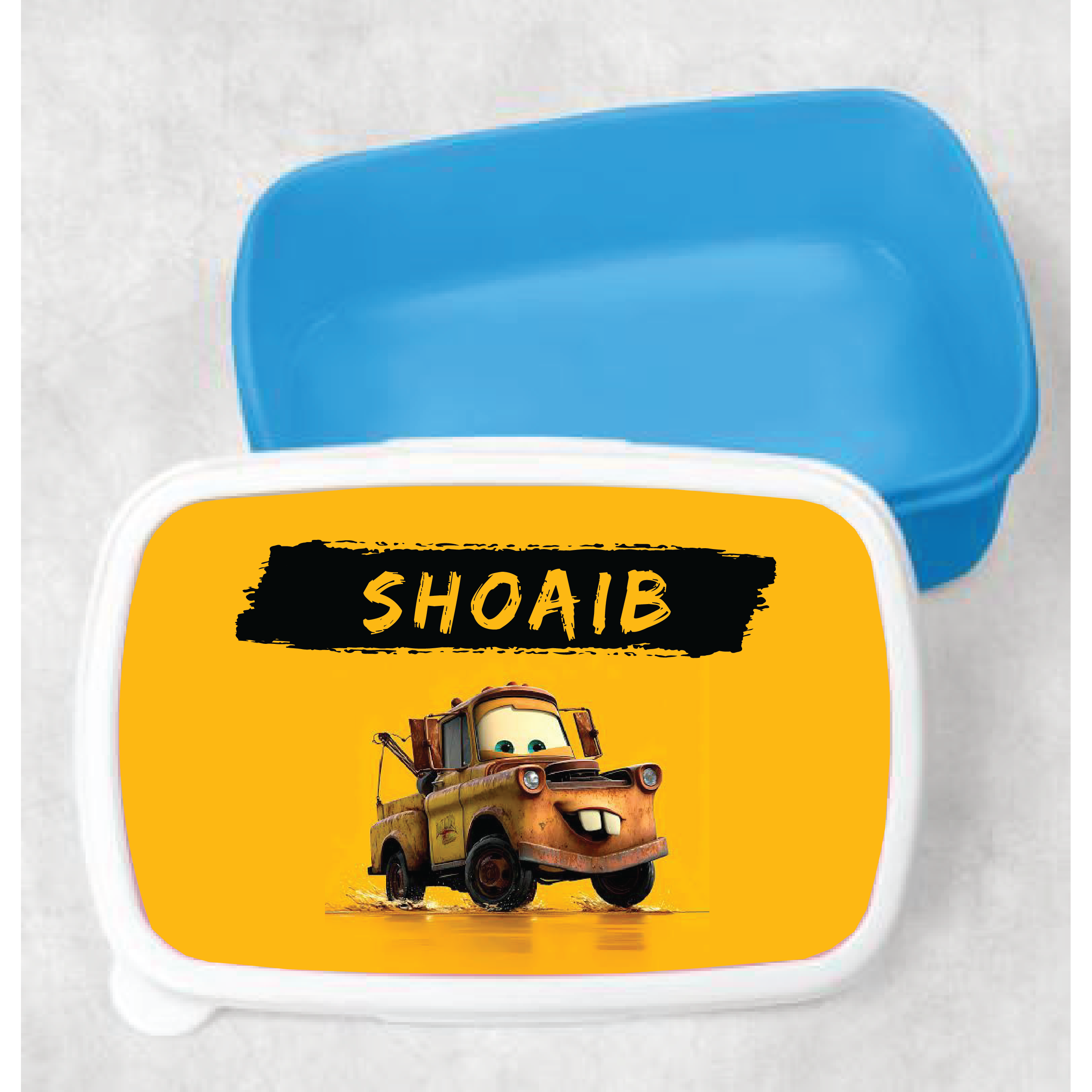Kids Customized Tow Mater School Lunch Box