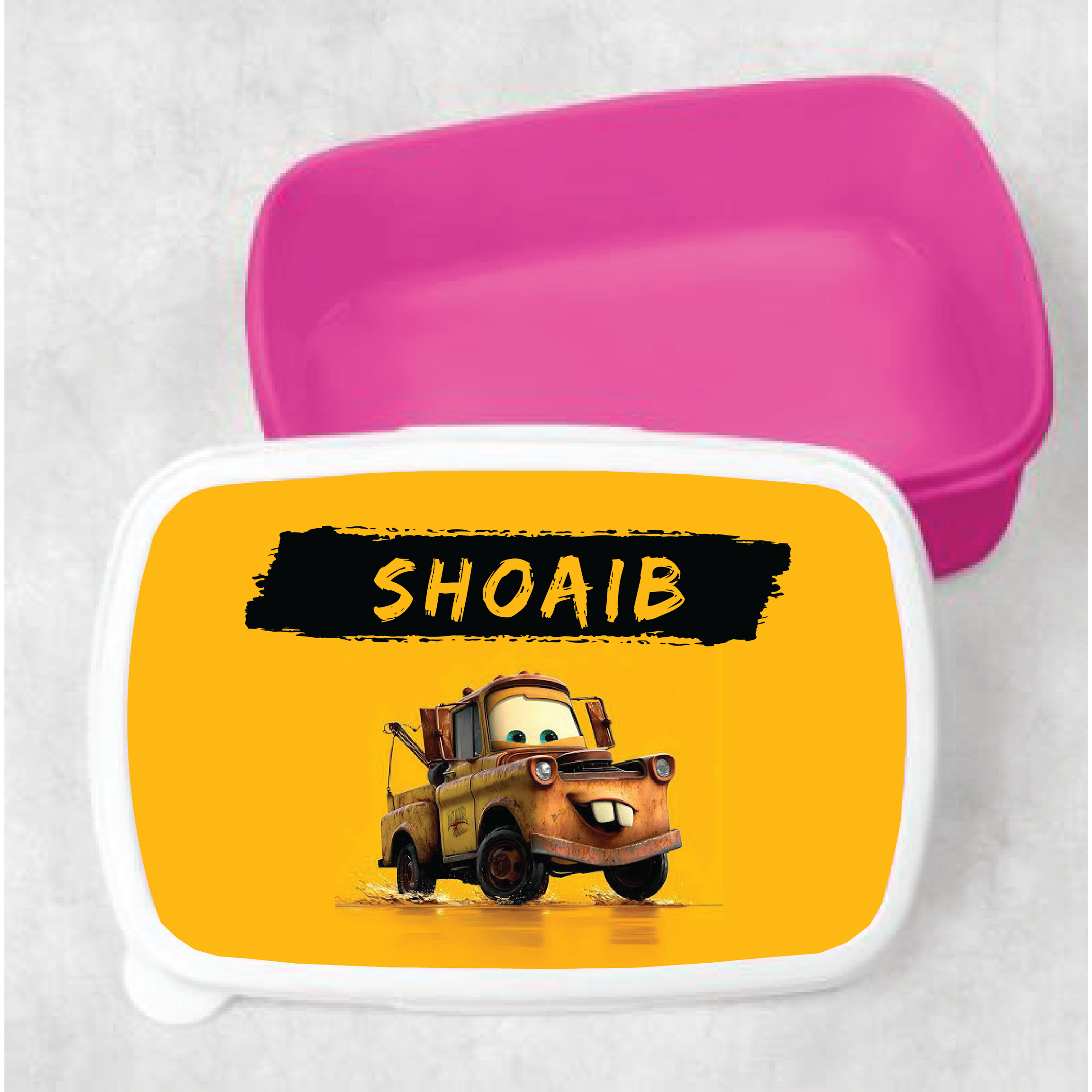 Kids Customized Tow Mater School Lunch Box