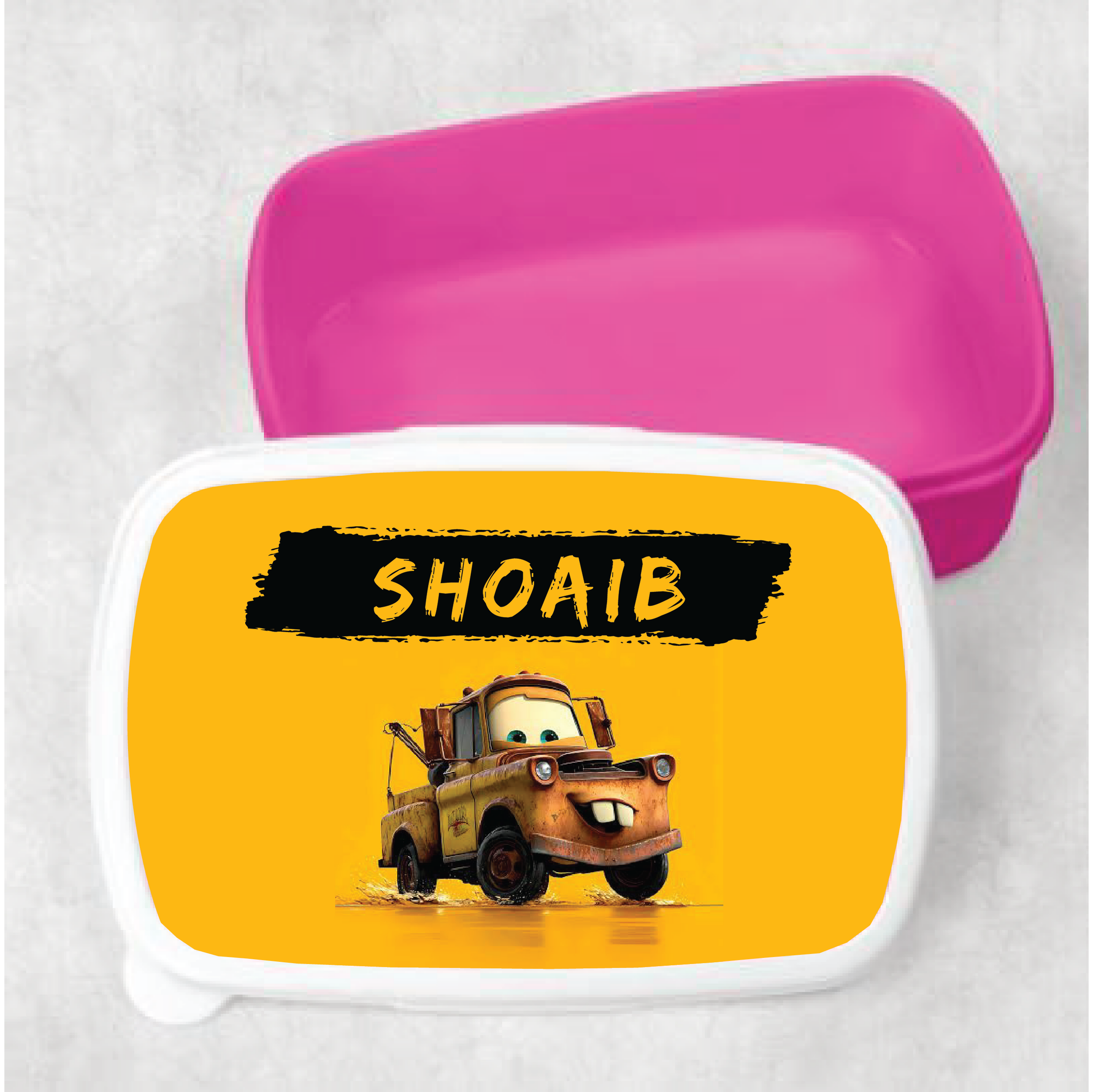 Kids Customized Tow Mater School Lunch Box