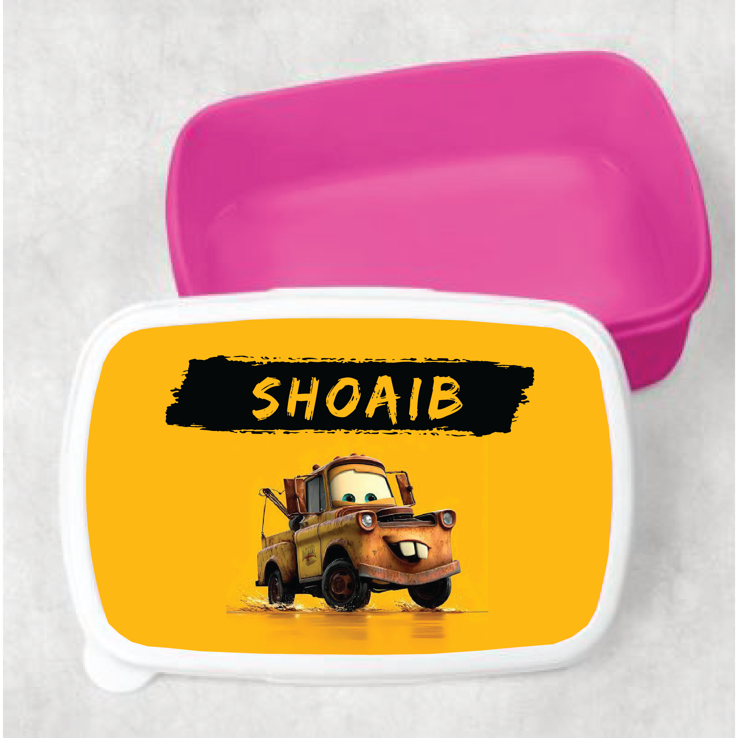 Kids Customized Tow Mater School Lunch Box