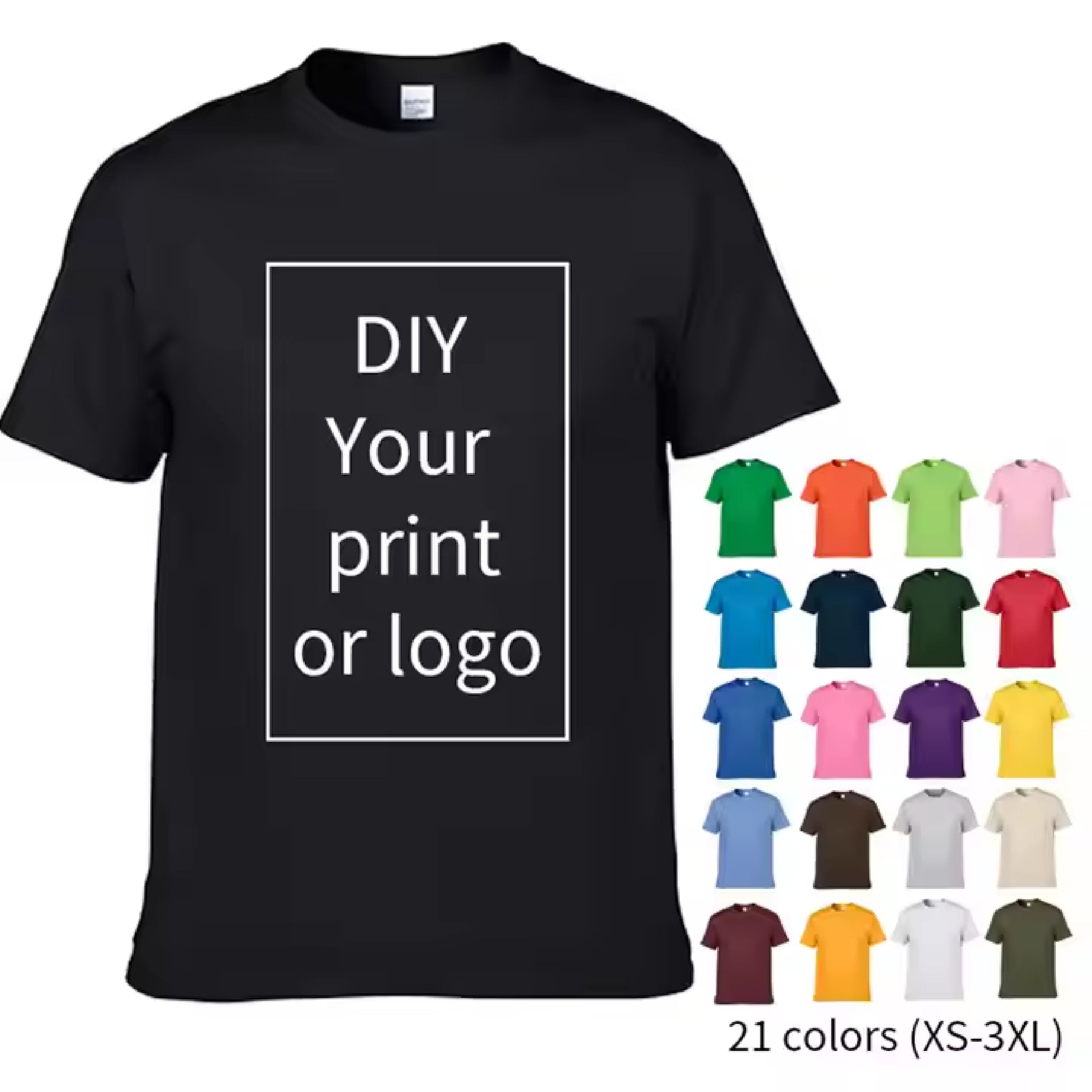 CUSTOM PRINT T-SHIRT - PRINT YOUR OWN DESIGN