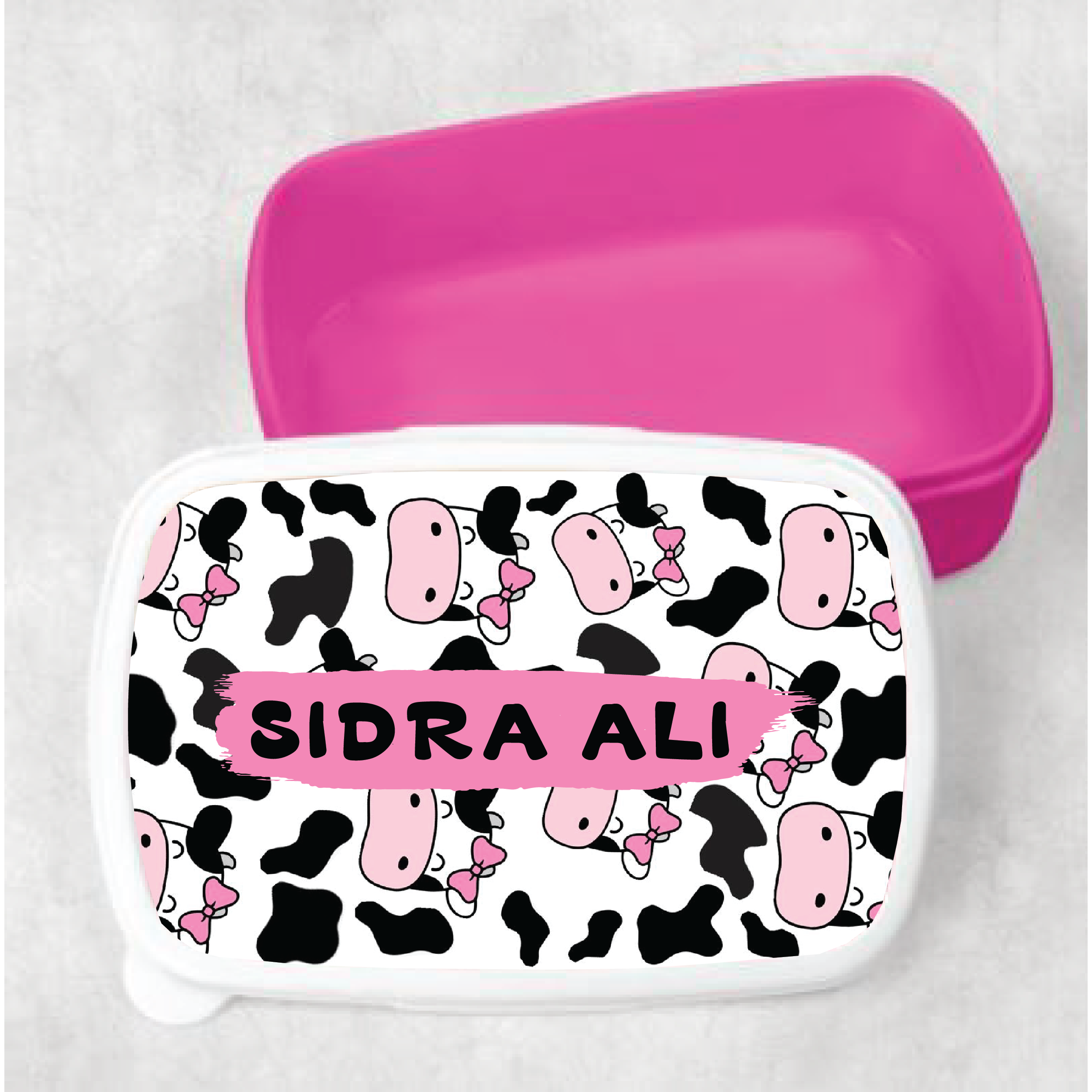 Cute Cow Themed Kids Customized Lunch