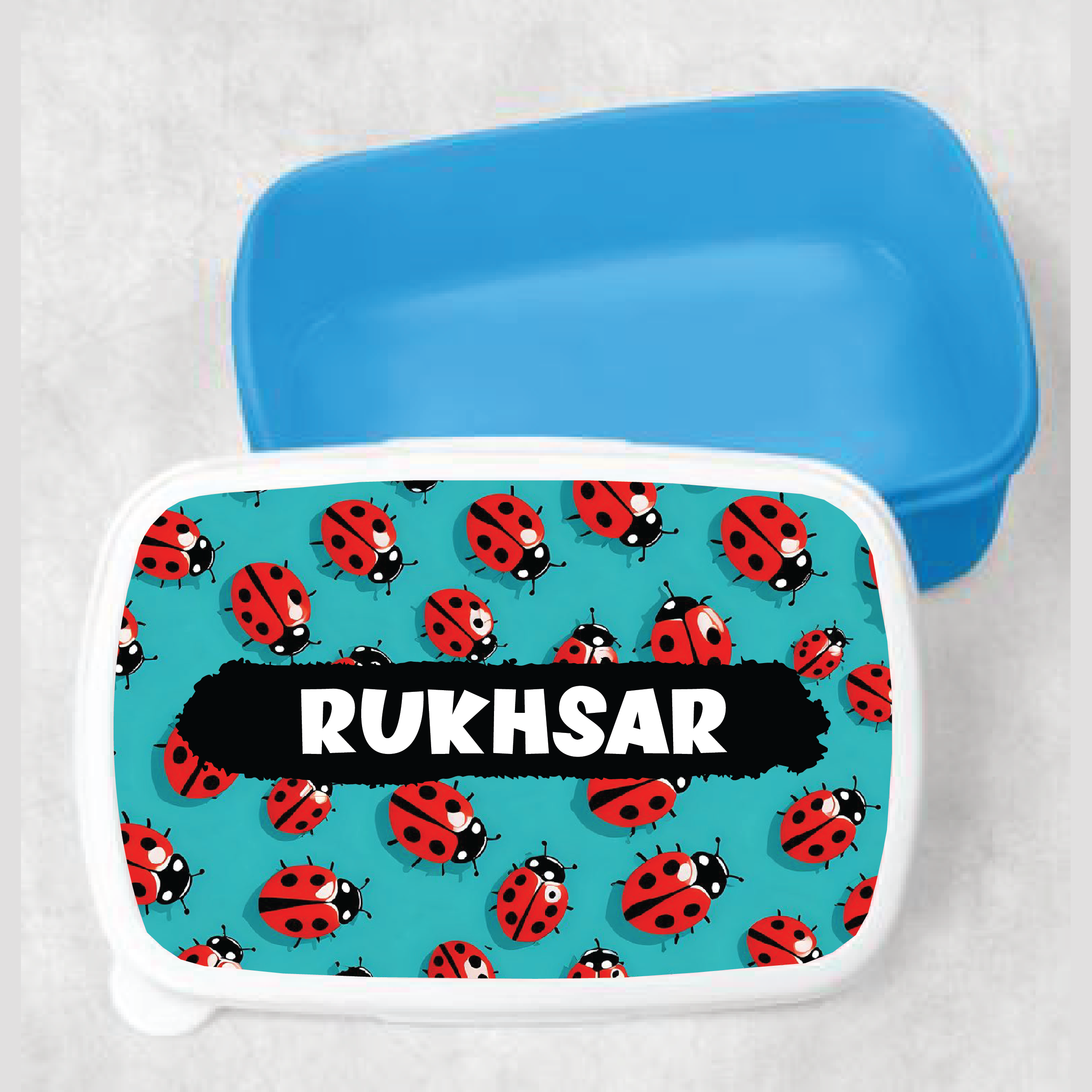 Cute Ladybug Kids Customized Lunch Box