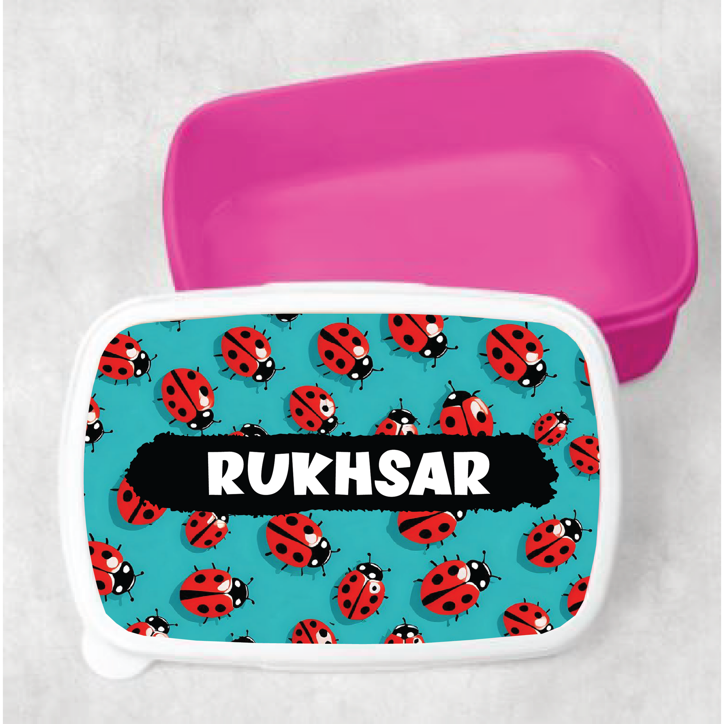 Cute Ladybug Kids Customized Lunch Box
