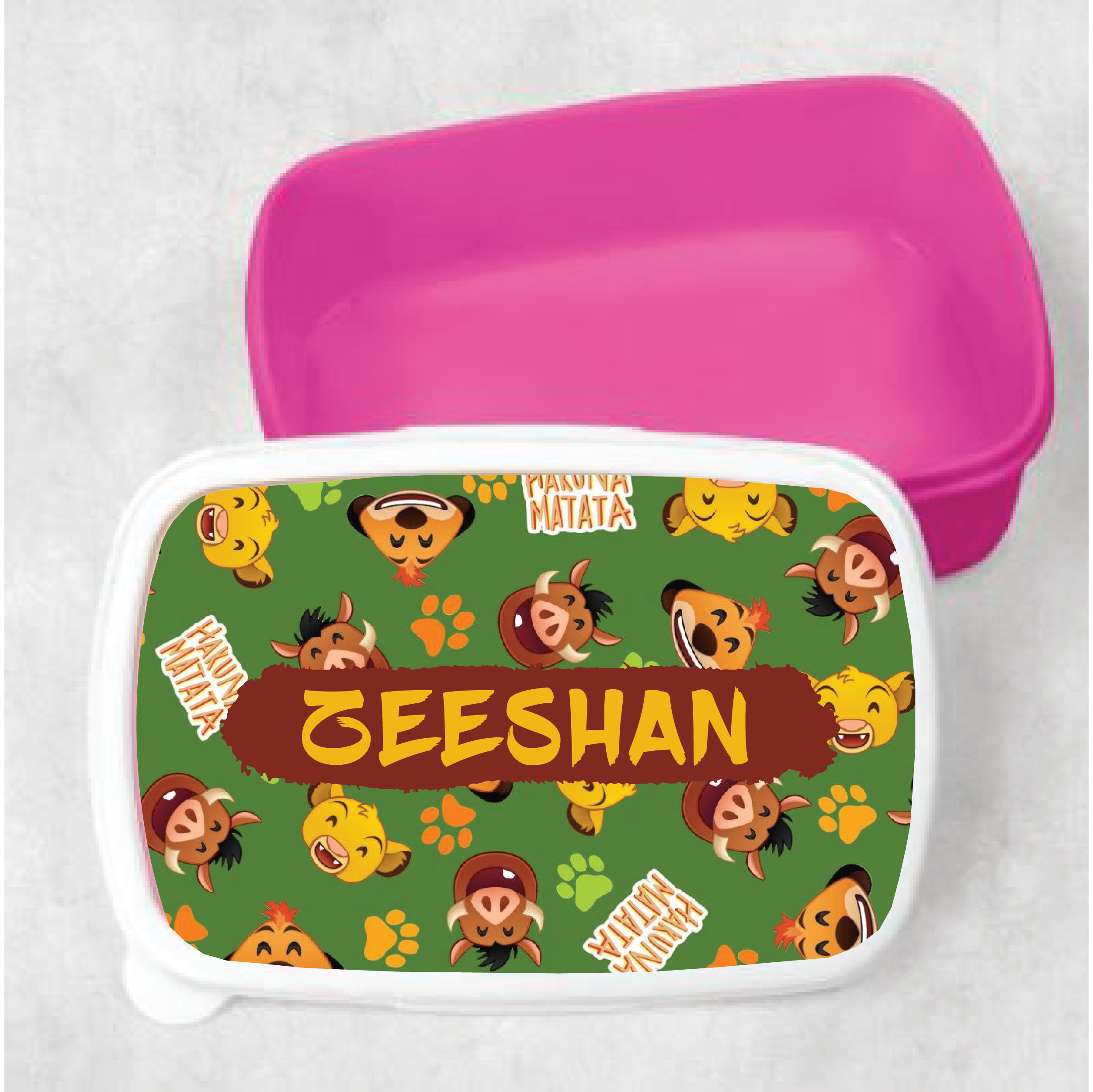 Kids Hakuna Matata Customized Lunch Box