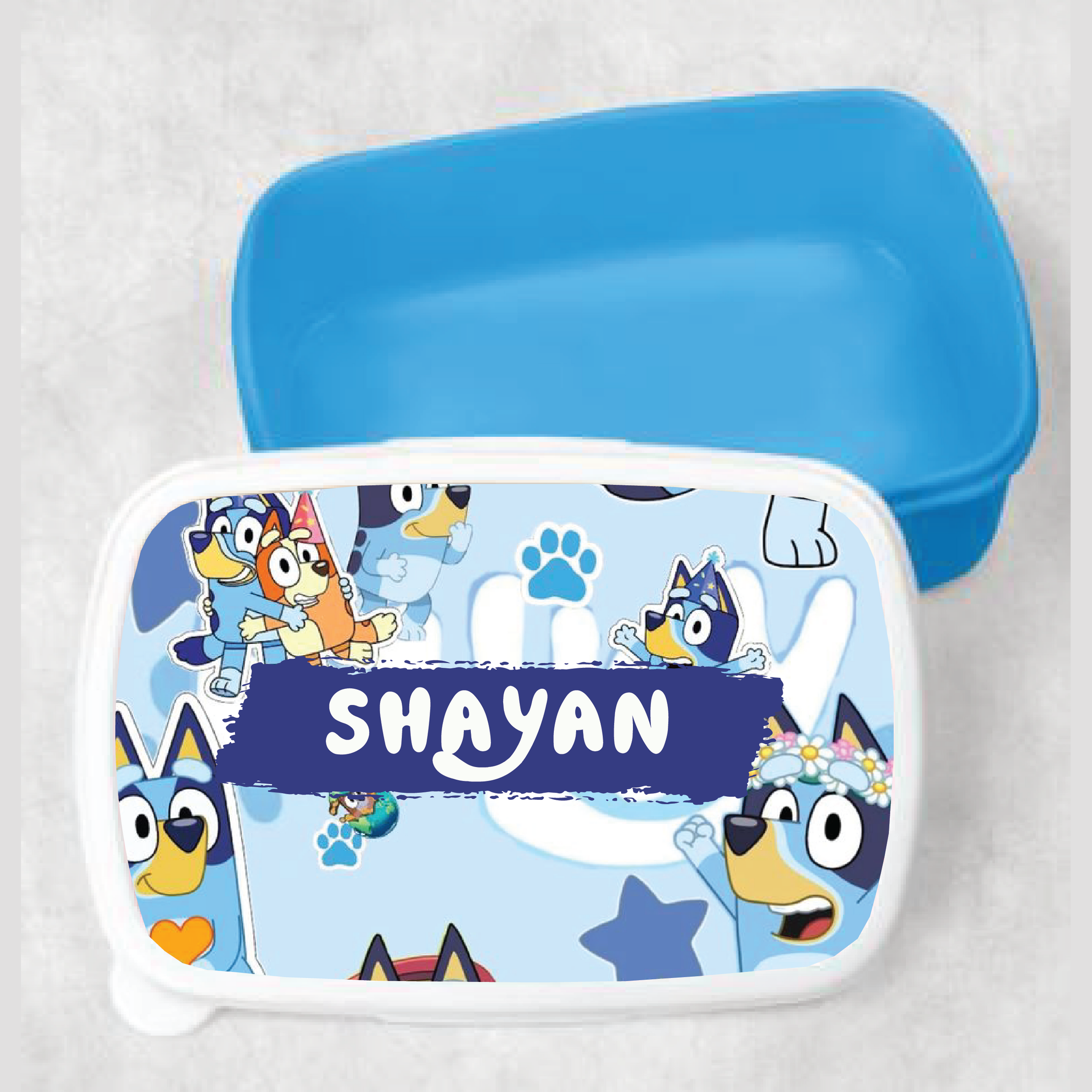 Kids Bluey &amp; Bingo Customized Lunch Box