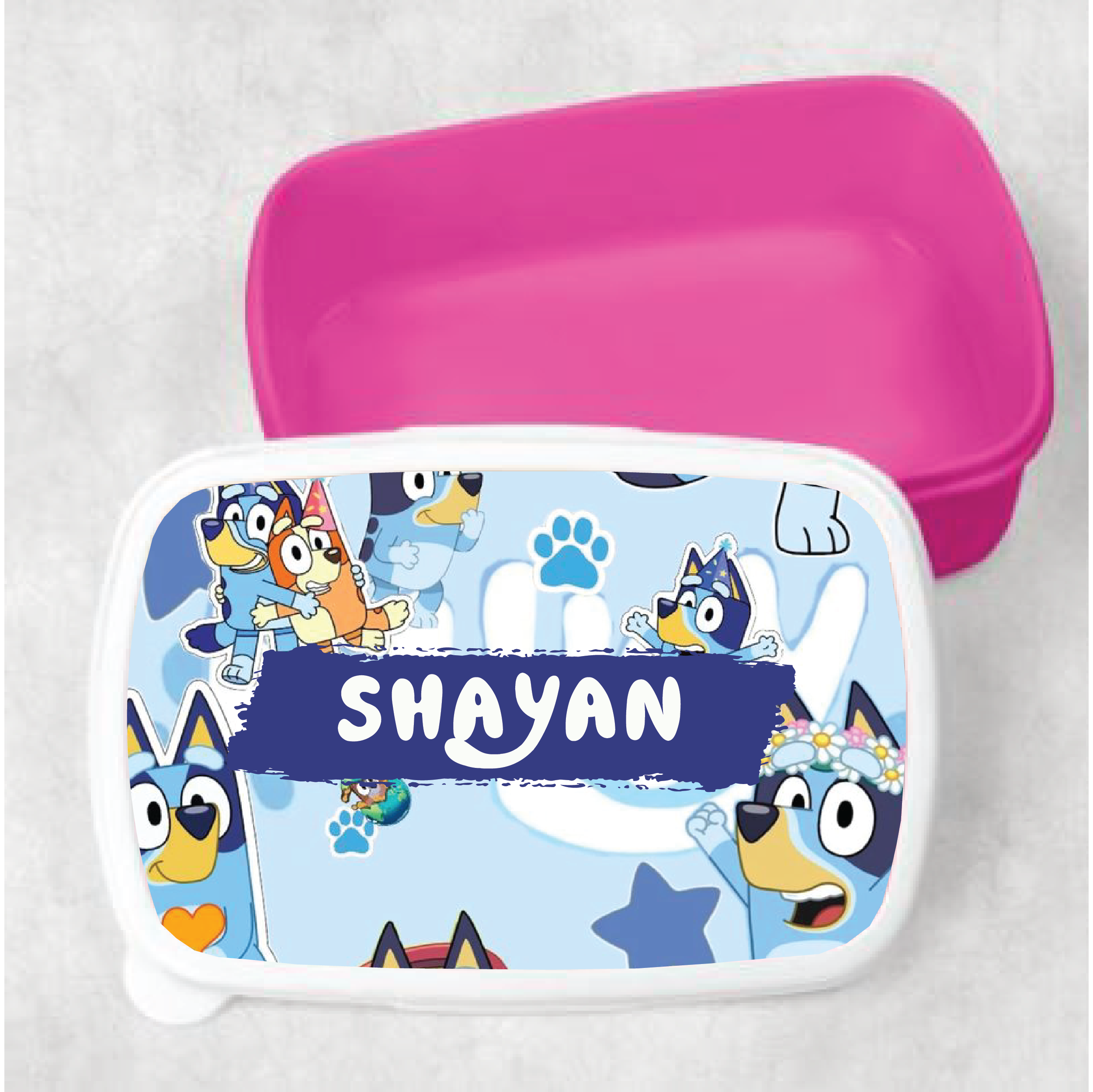 Kids Bluey &amp; Bingo Customized Lunch Box