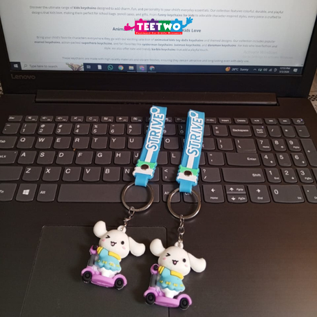 Sanrio Cartoon Keychain on Scooter for Kids - Keychain Single Piece