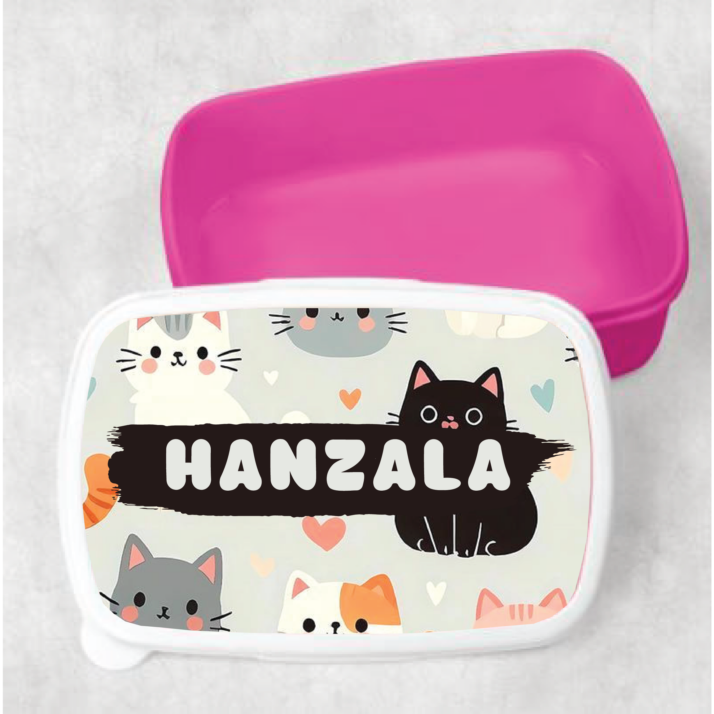 Kids Cat Customized Lunch Box