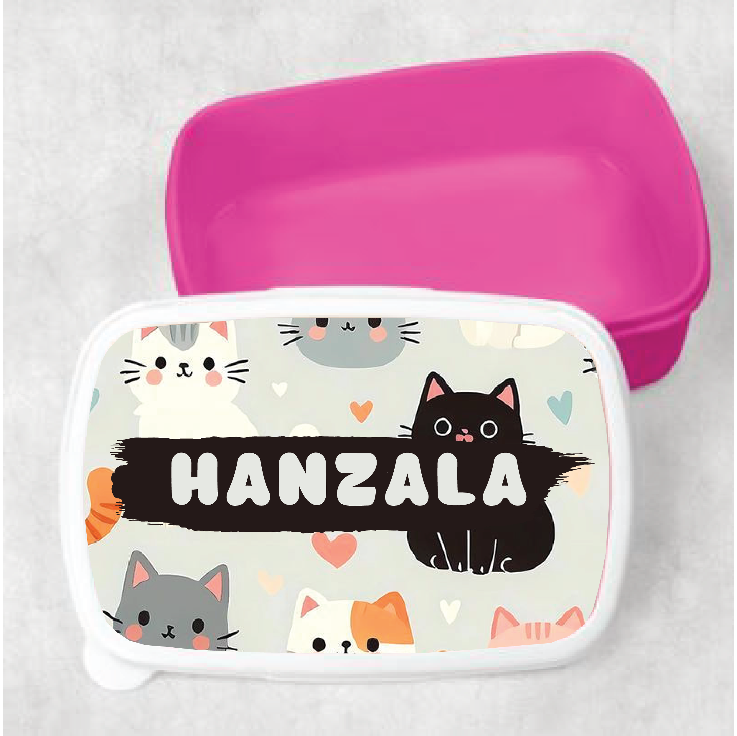 Kids Cat Customized Lunch Box