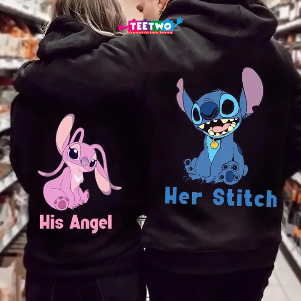 Cute Couple Hoodies Lilo and Stitch