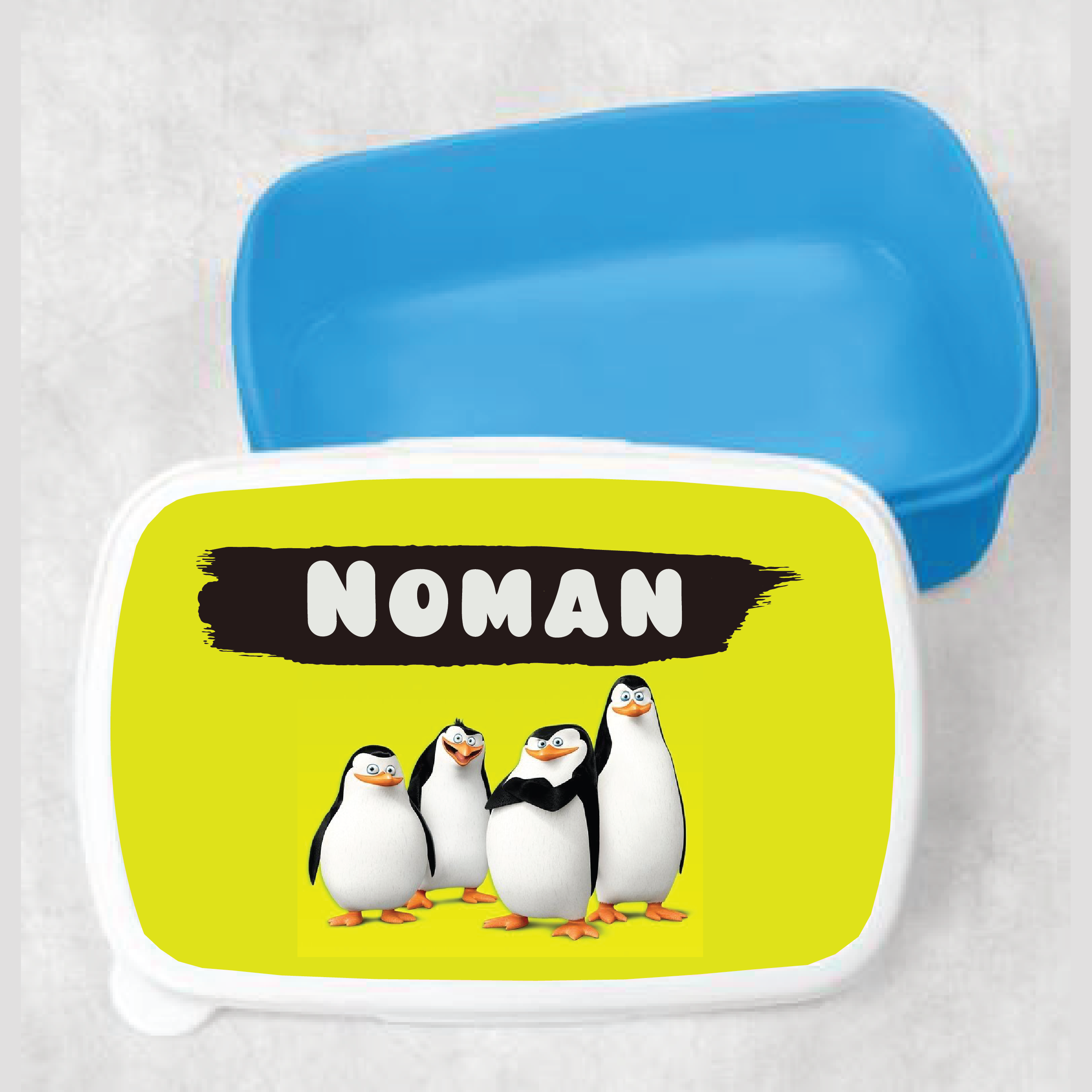 Kids Penguins of Madagascar Customized Lunch Box