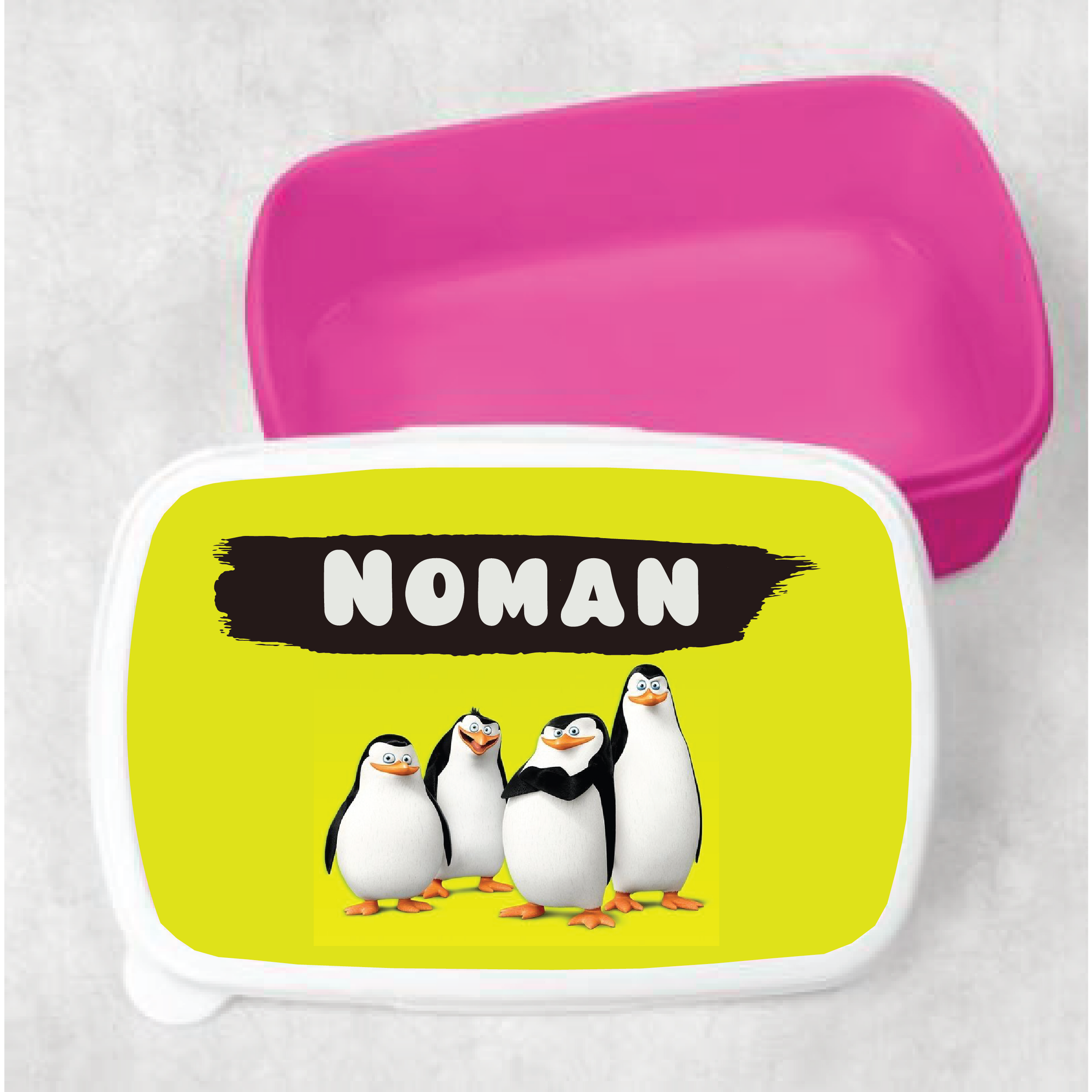 Kids Penguins of Madagascar Customized Lunch Box