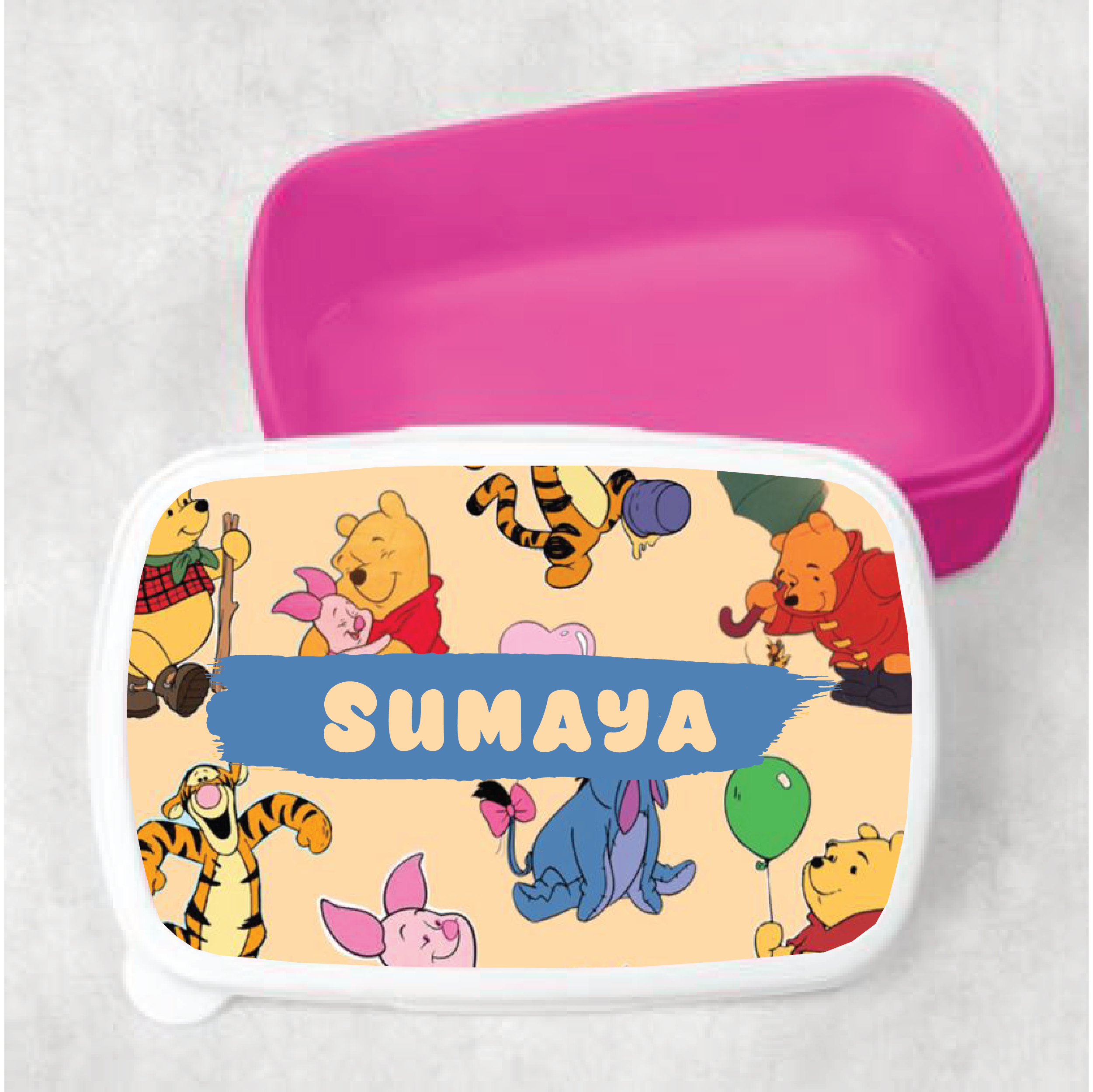 Kids Winnie The Pooh Customized Lunch Box