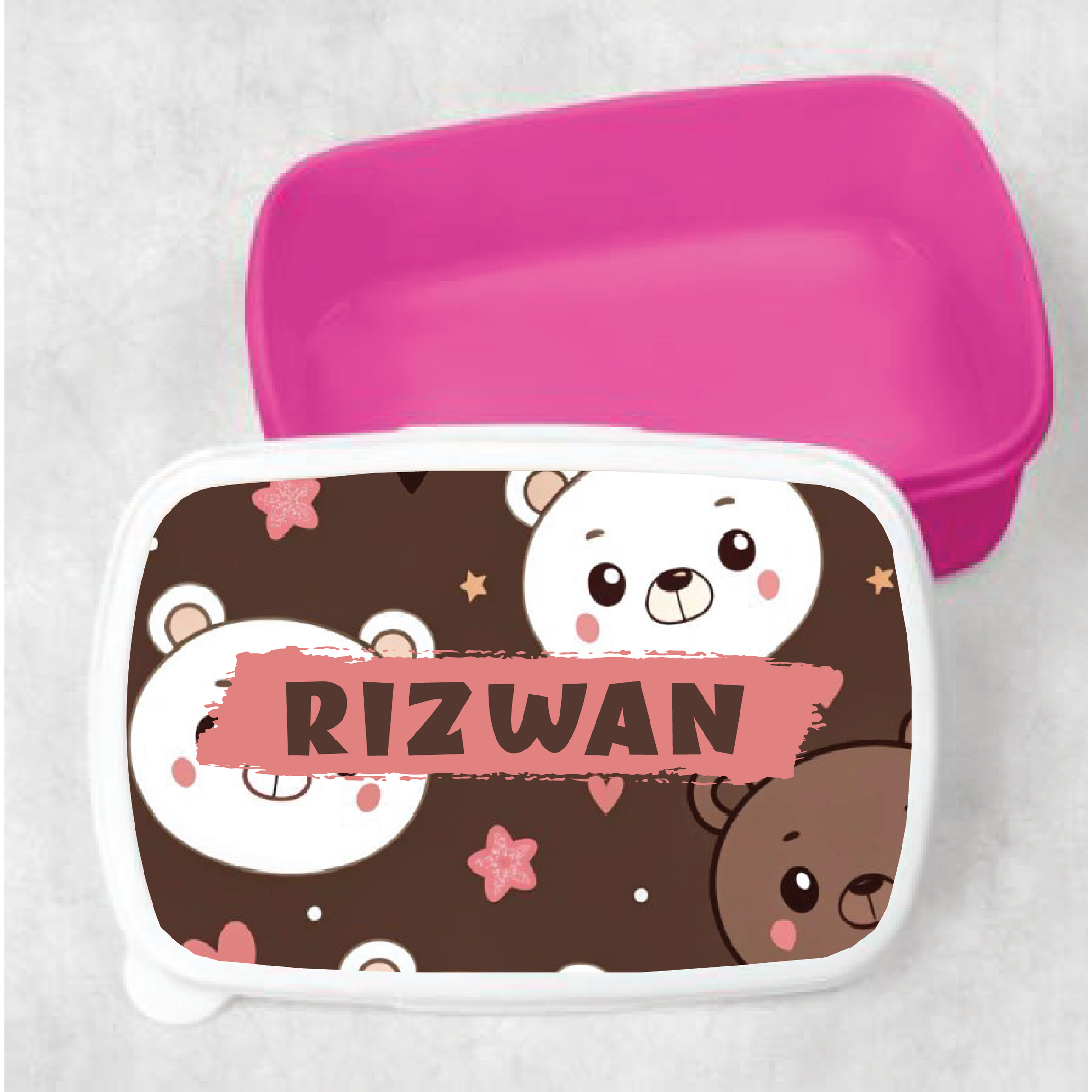 Kids Bear Customized Lunch Box