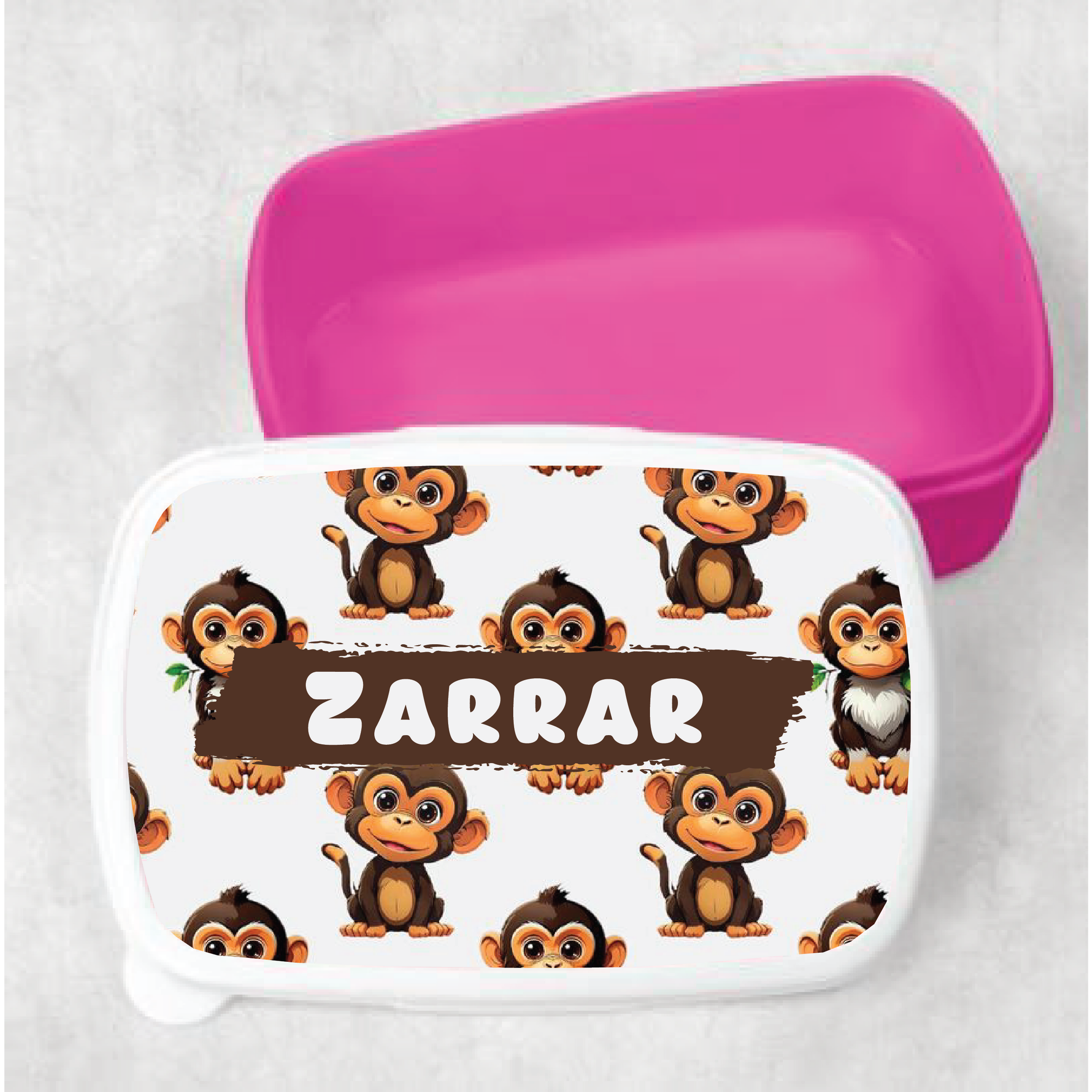 Kids Cute Monkey Customized Lunch Box