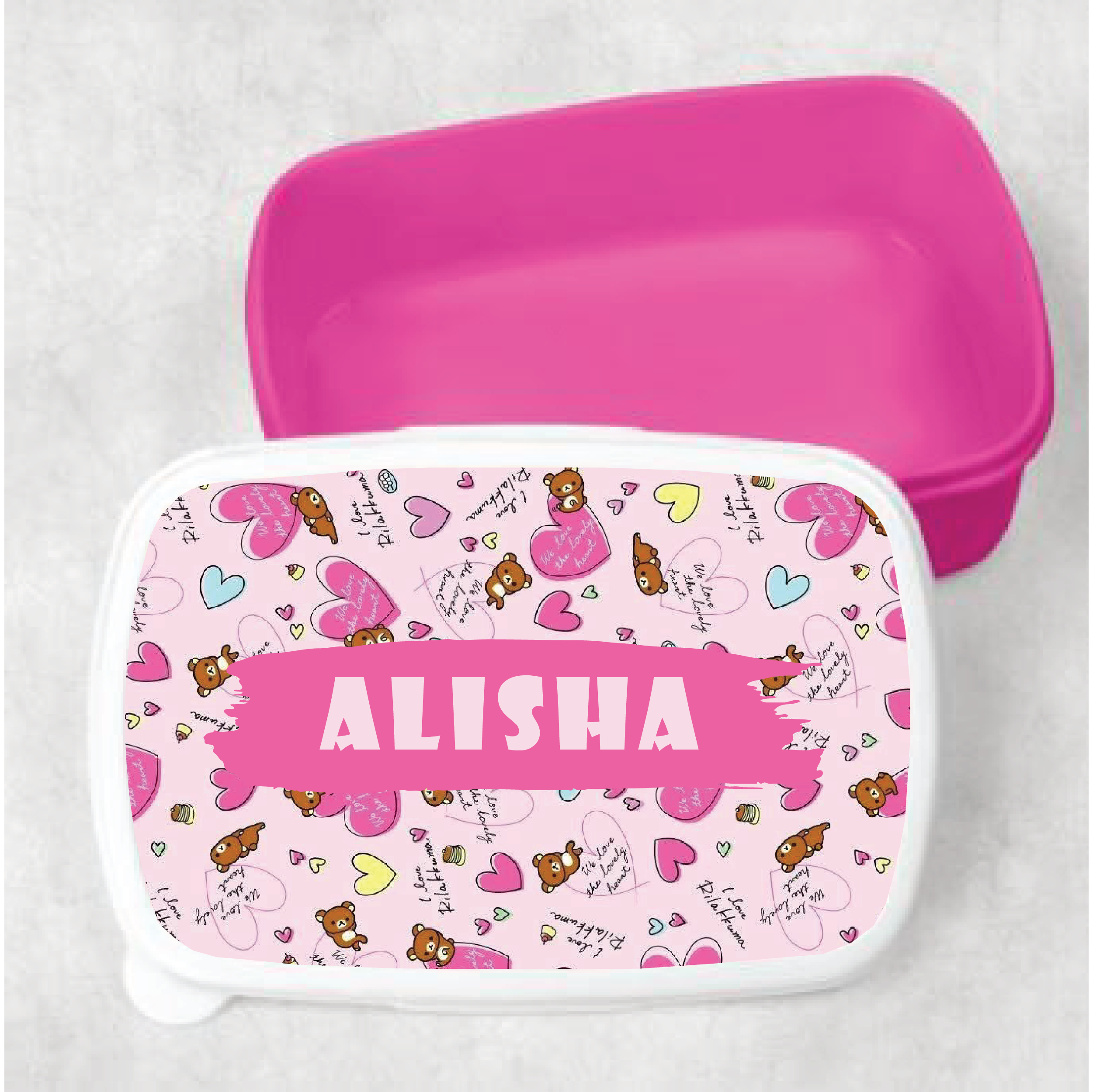 Kids Custom Name Customized Lunch Box