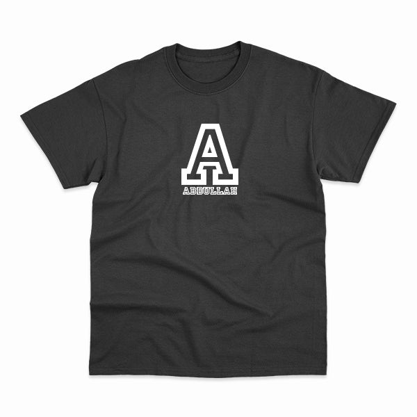 Personalized tshirt with name Alphabet