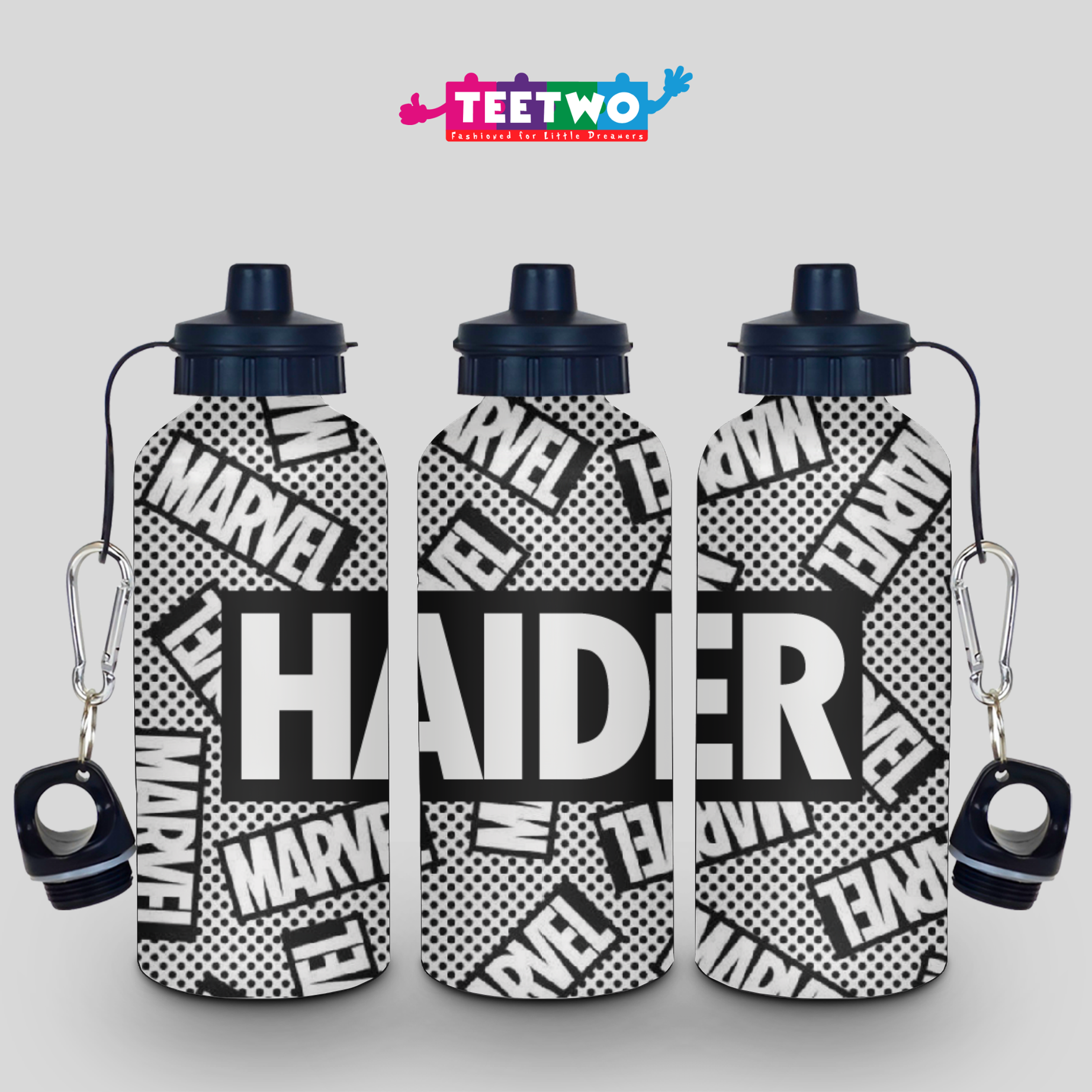 Kids Marvel Customized Water Bottle