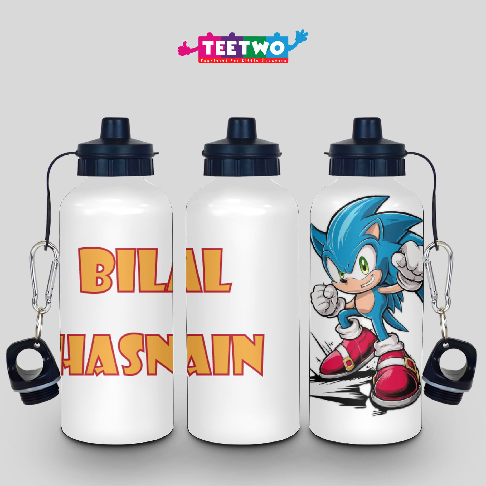 Kids Customized Sonic Water Bottle