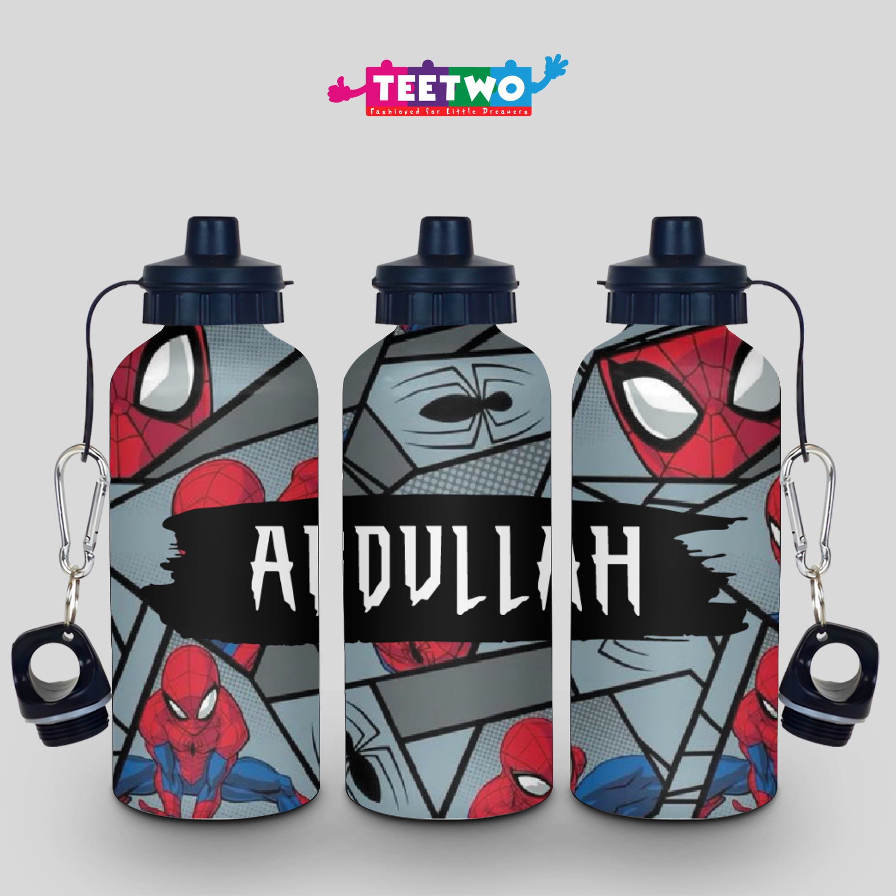 Personalized Spiderman Bottle for Kids