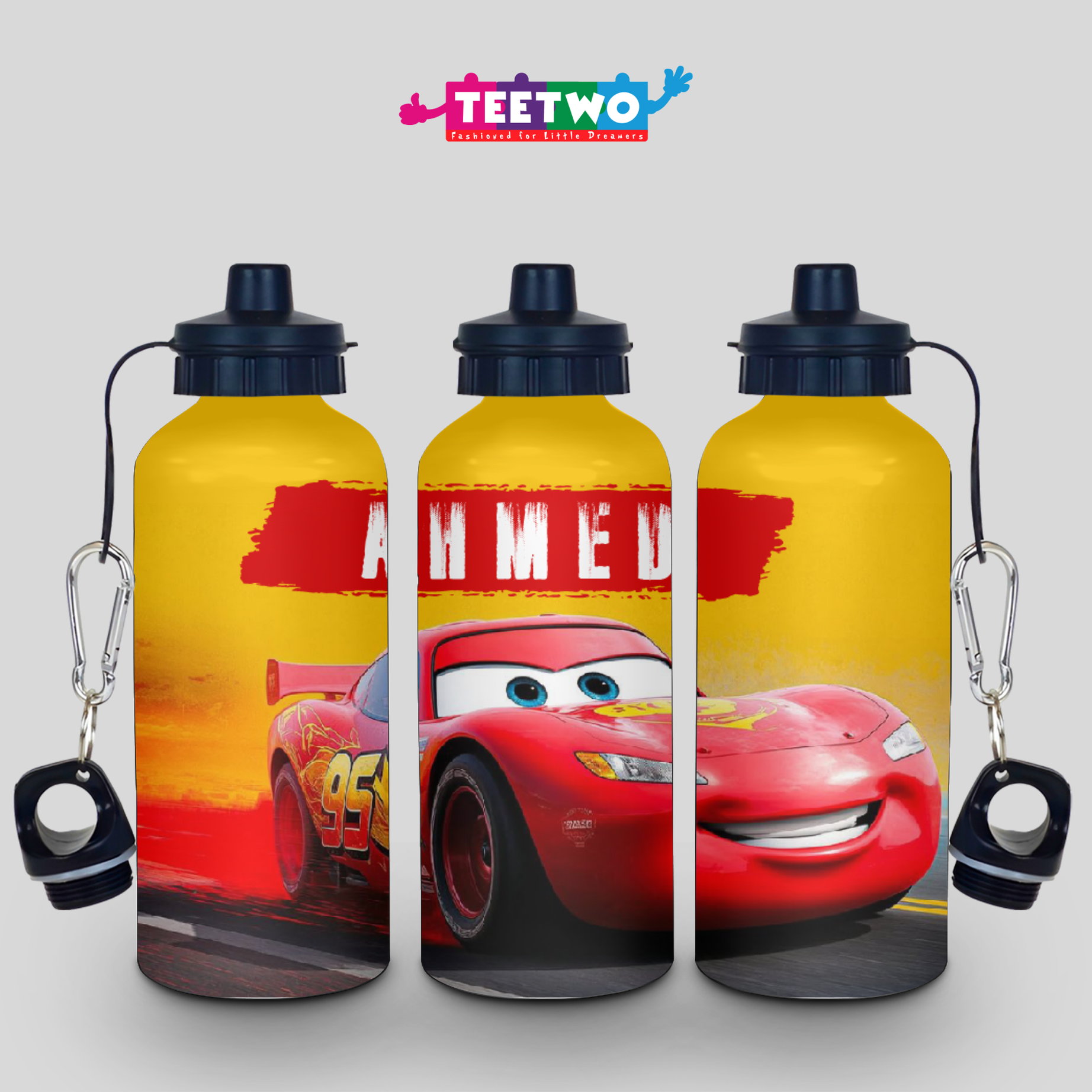 Lightning McQueen Customized Water Bottle