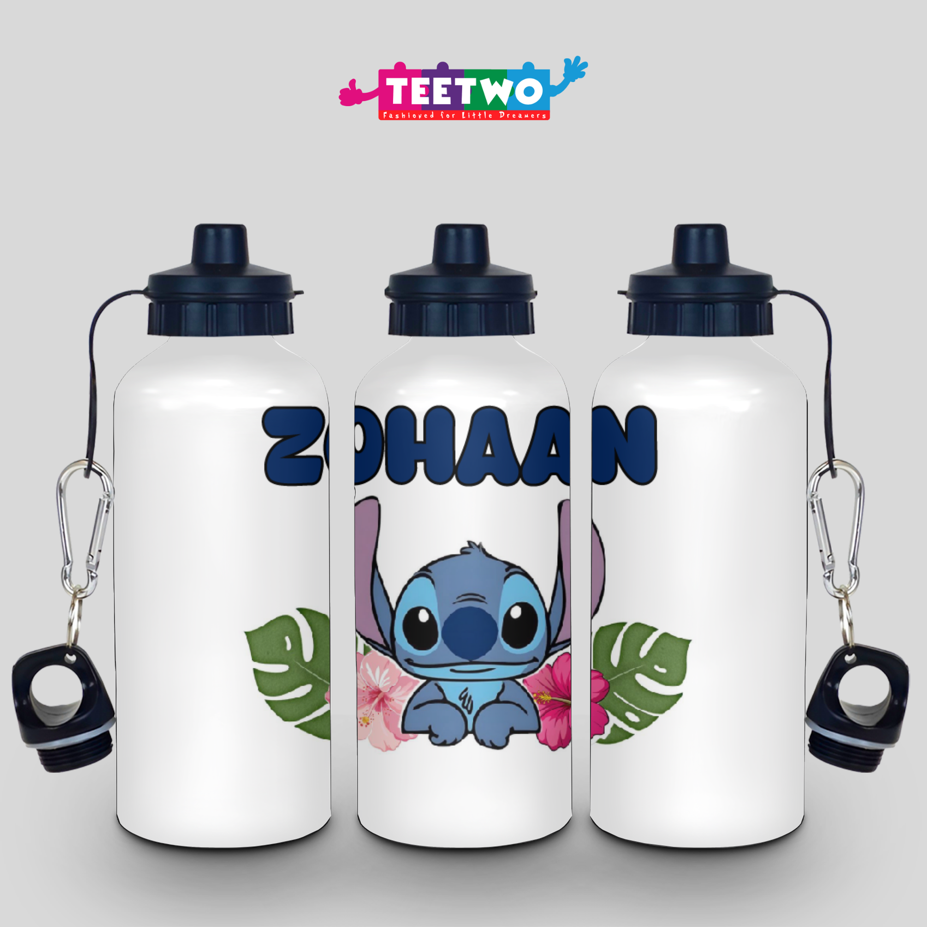 Kids Personalized Stitch Water Bottle
