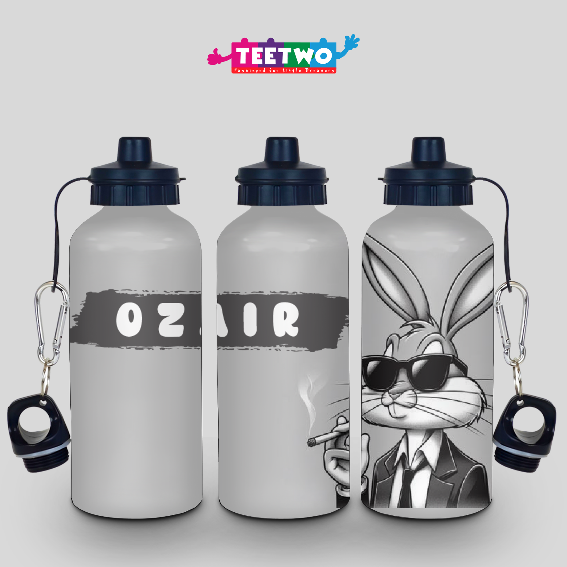 Personalized Bugs Bunny Water Bottle for Kids