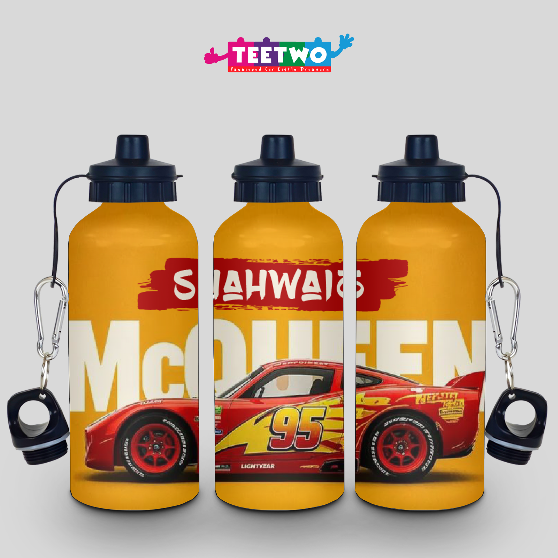 Kids Customized McQueen Water Bottle