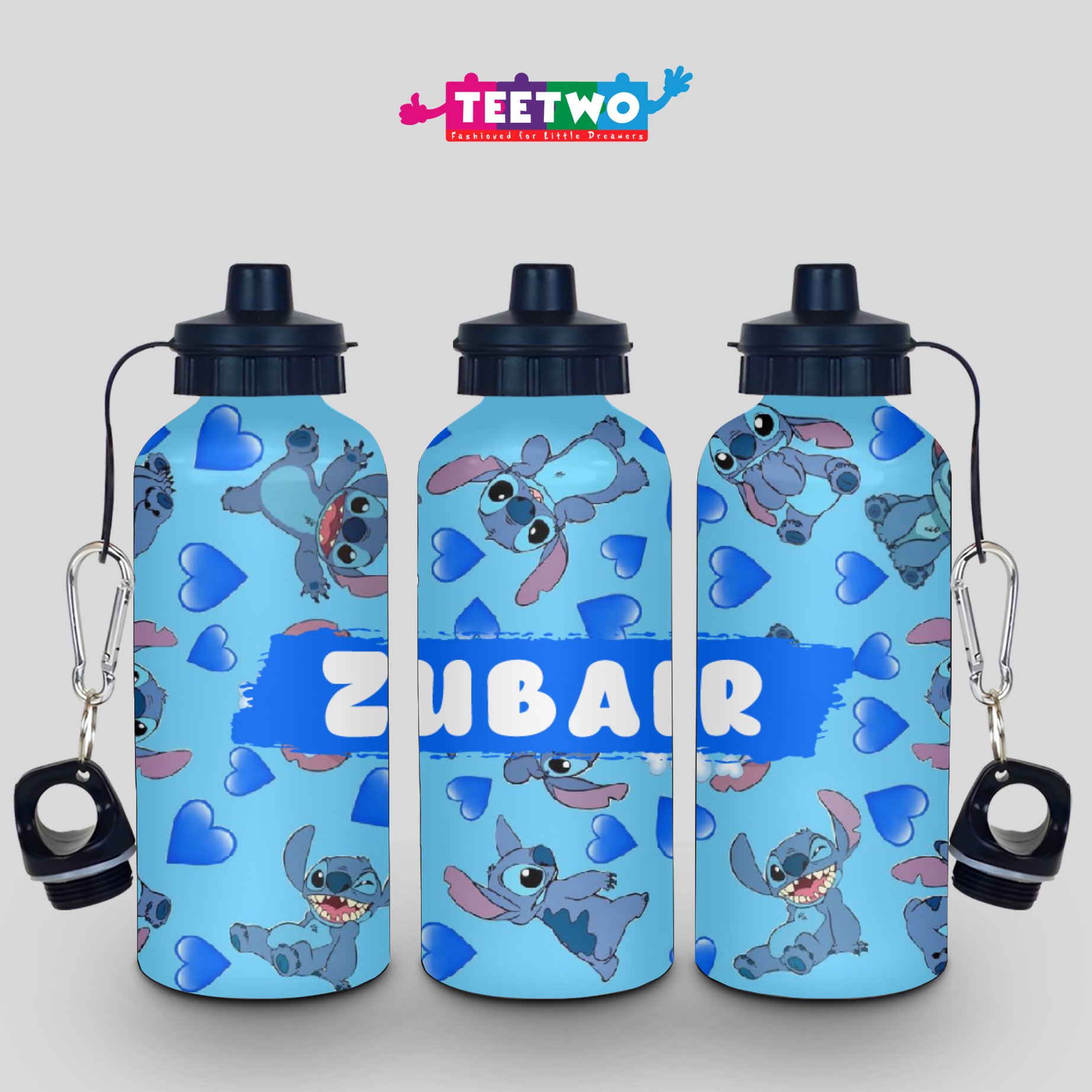Kids Personalized Stitch Water Bottle