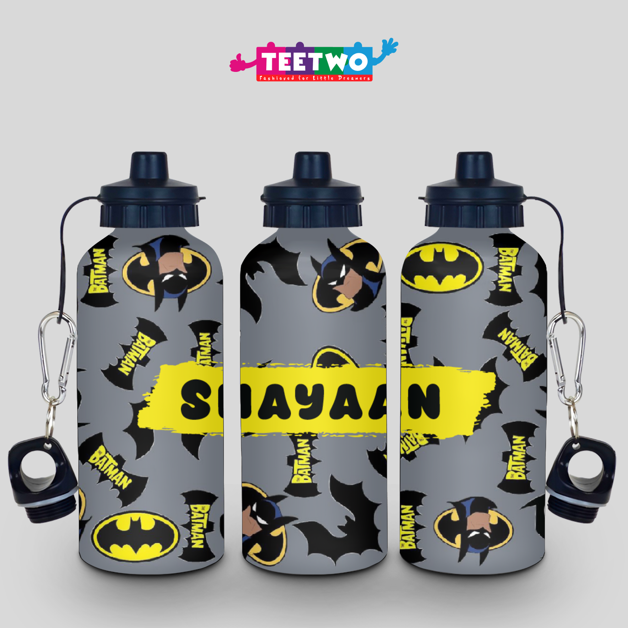 Personalized Batman Water Bottle for Kids