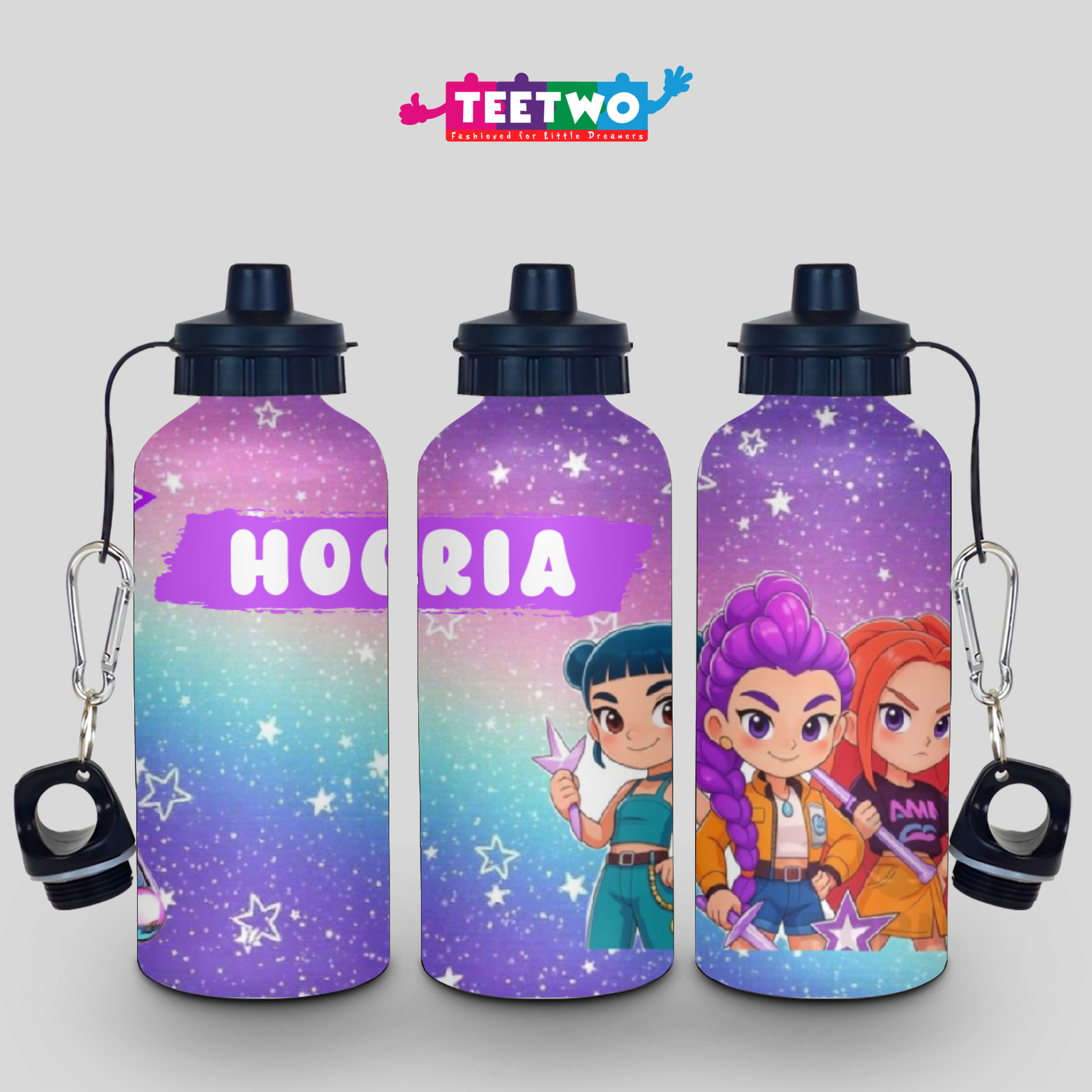 Customized Huntrix Water Bottle for Kids