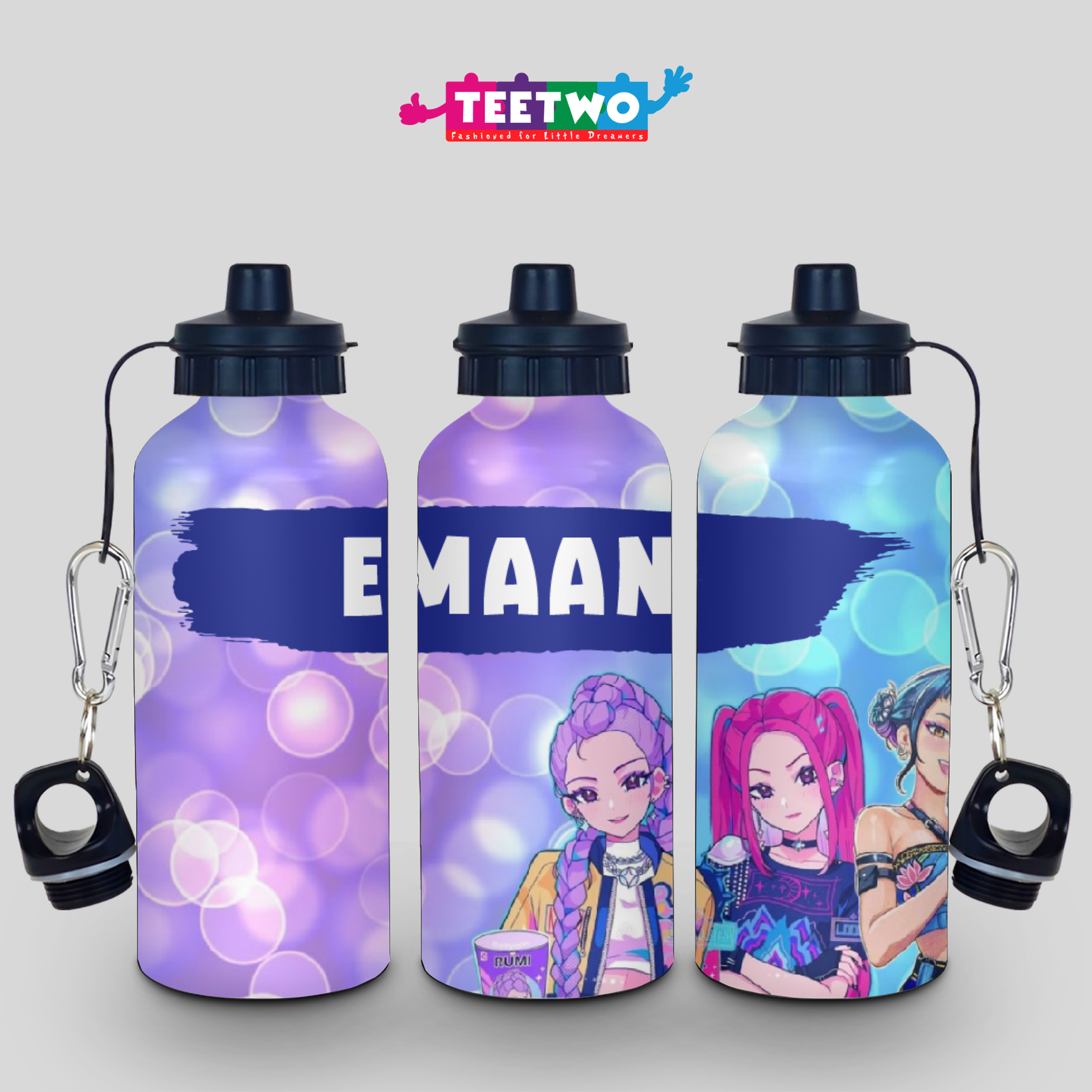 Customized Huntrix Water Bottle for Kids