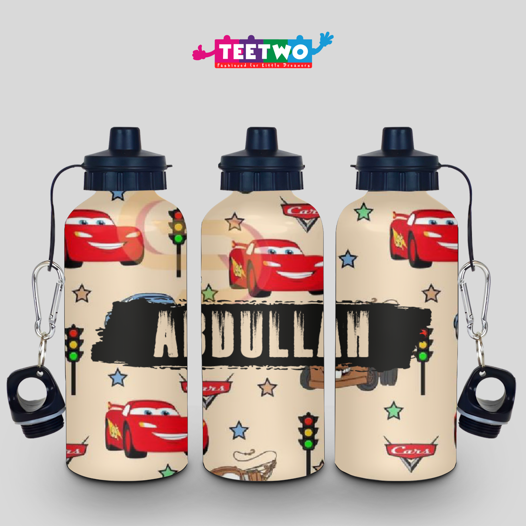 Kids Customized McQueen Water Bottle