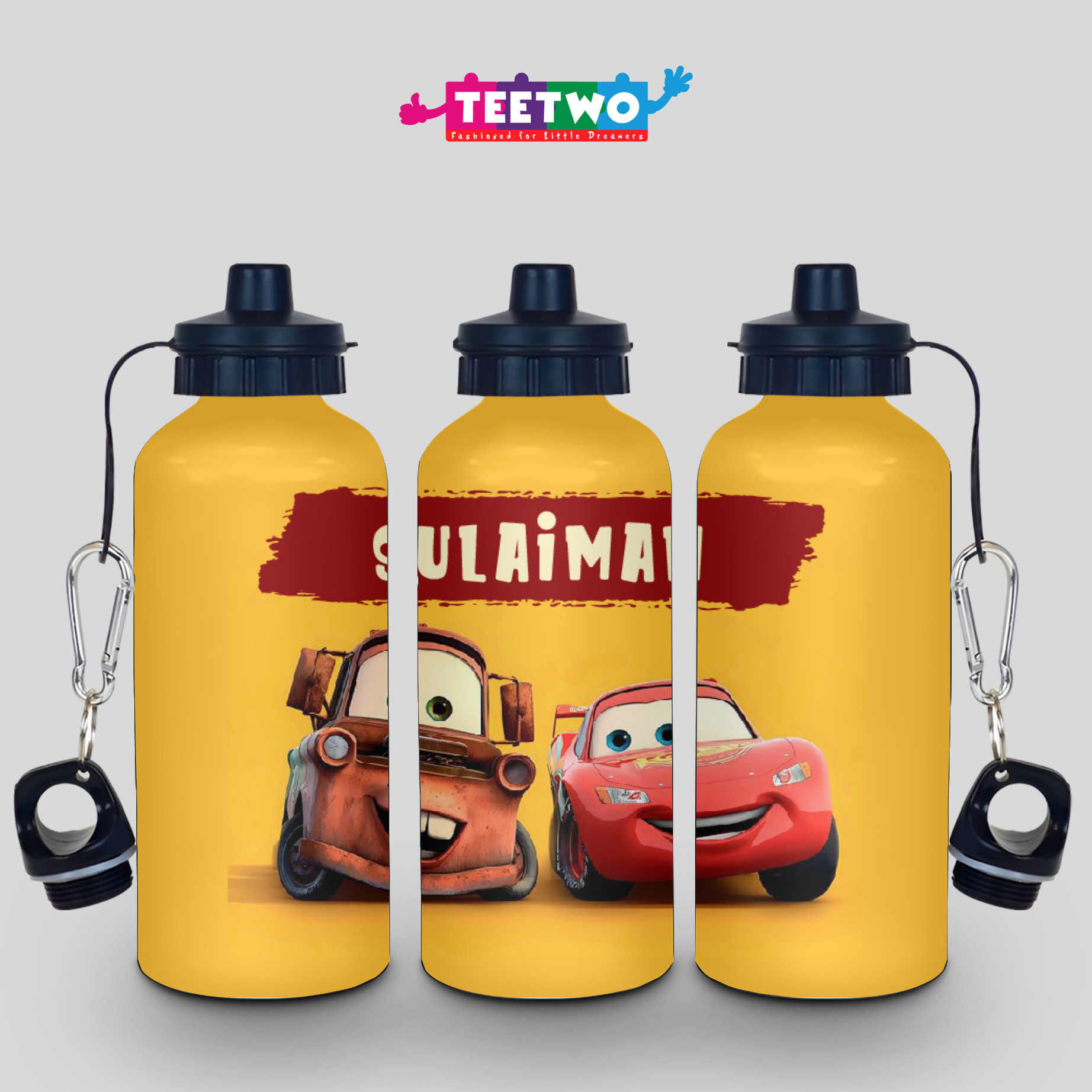 Kids Customized McQueen Water Bottle