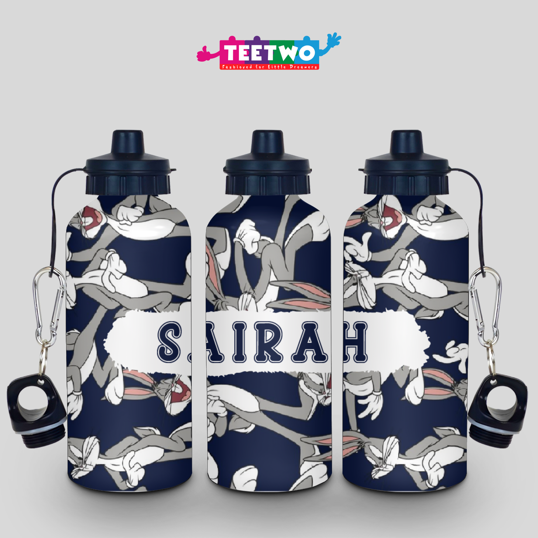 Personalized Bugs Bunny Water Bottle for Kids