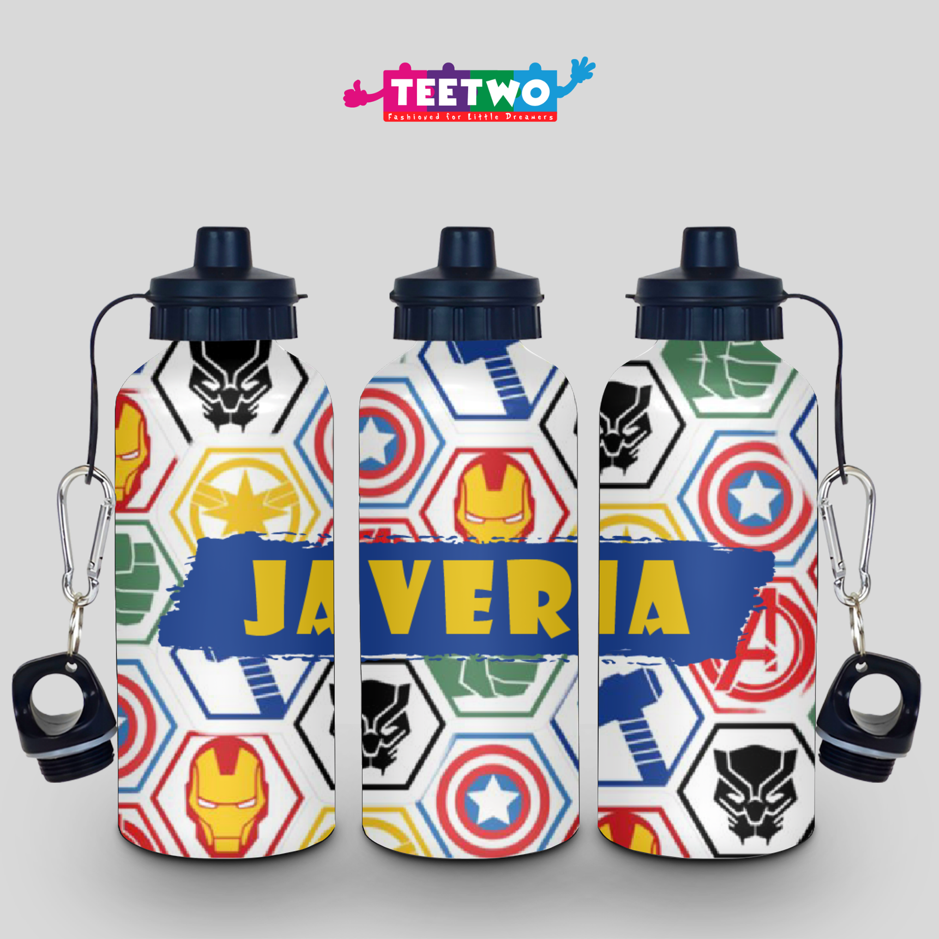 Kids Marvel Customized Water Bottle