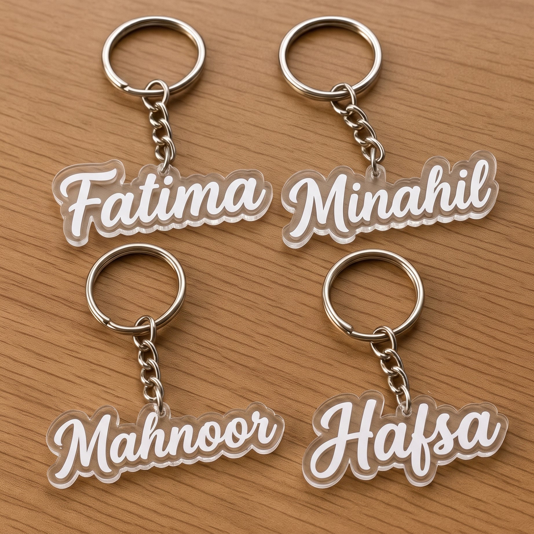 Customized Acrylic Name Keychain